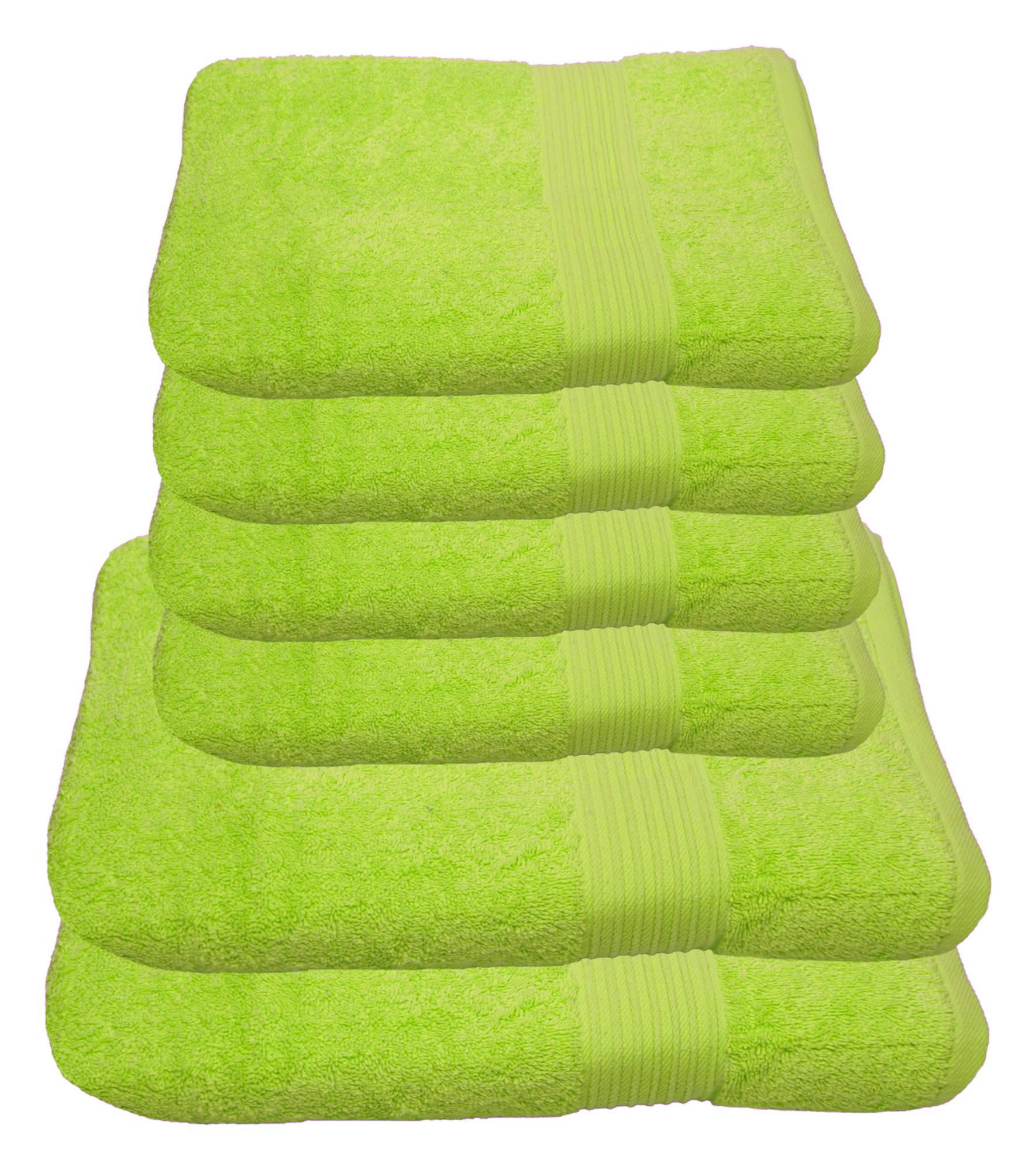 Handtücher 6-Handtücher-Limette