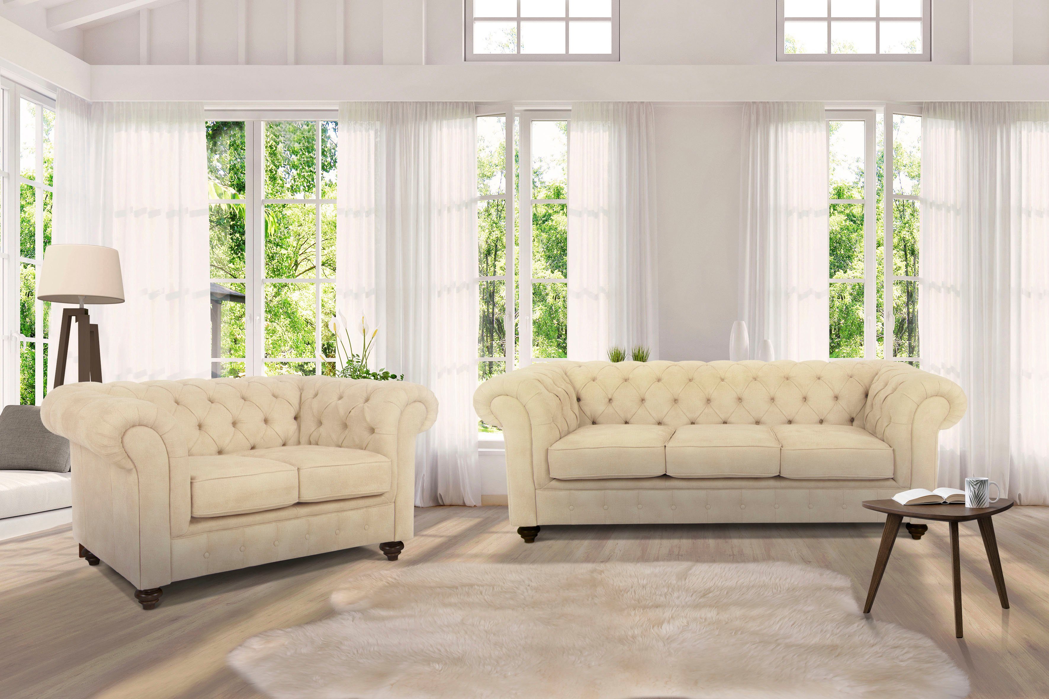 Home affaire Chesterfield-Sofa Duc 3-Sitzer, hochwertige günstig online kaufen
