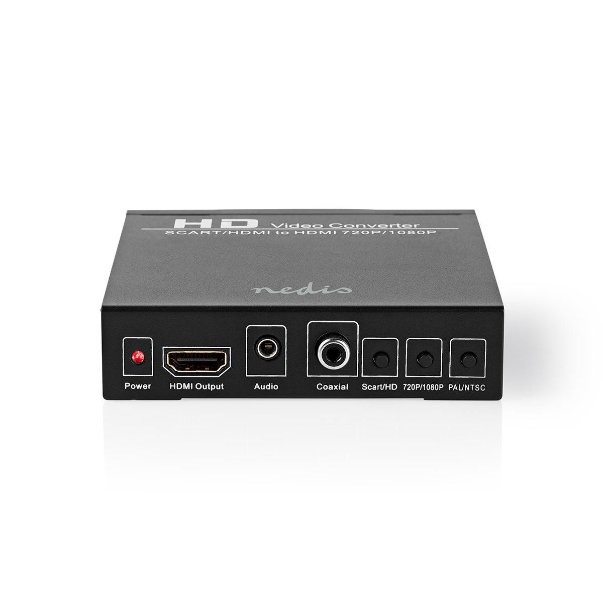 Nedis VCON3452AT HDMI-Adapter, videorekorder zu smart tv, scart auf hdmi, umschaltbar, audio out