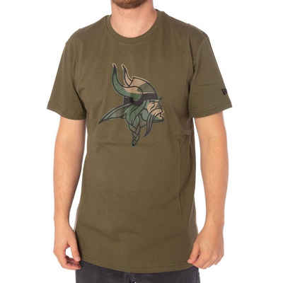 New Era T-Shirt T-Shirt New Era Minnesota Vikings, Gr S, olive
