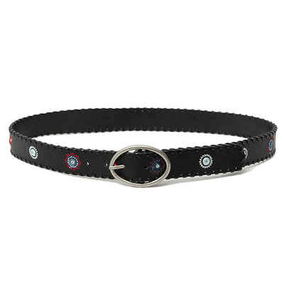 Desigual Ledergürtel Damen Ремені Dornschließe Belt Julietta 21SARP07/2000 schwarz