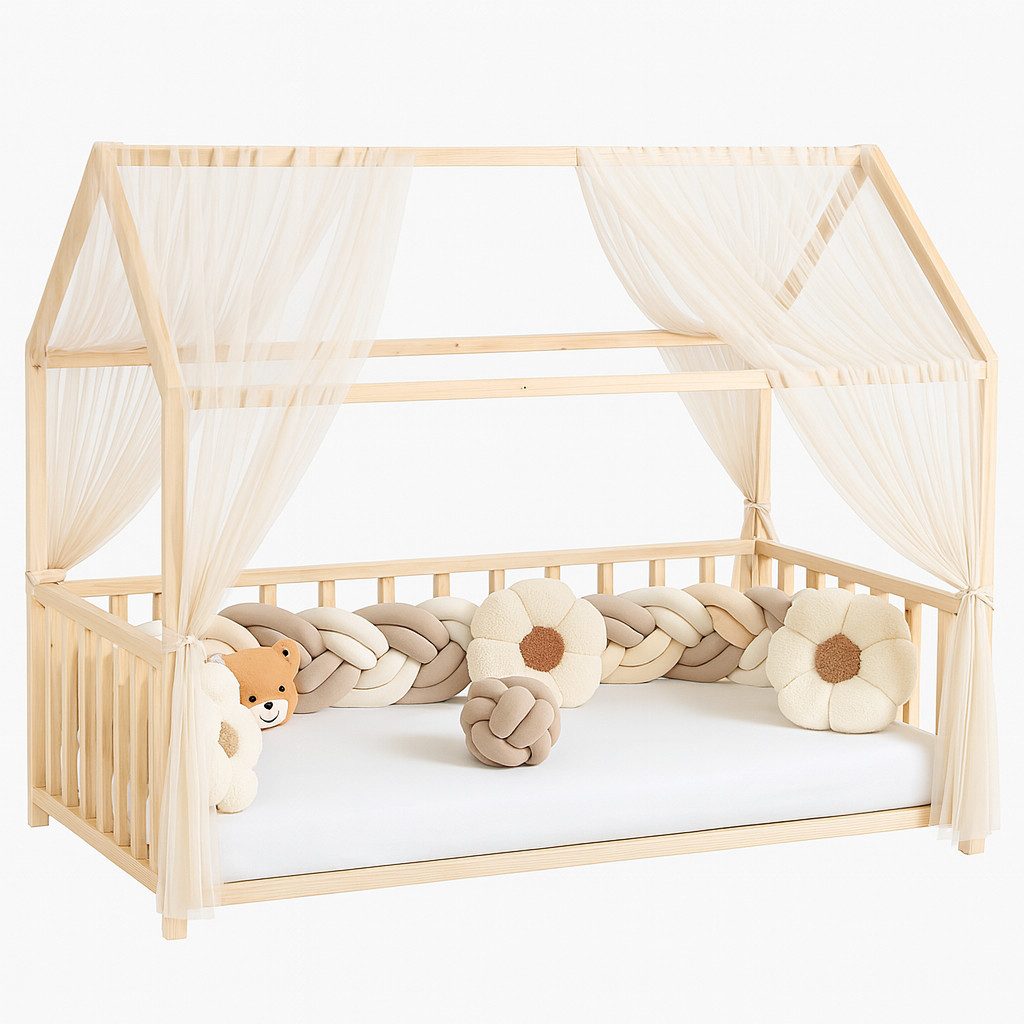 Baby Fancyroom Betthimmel Hausbett Himmel Premium Tüll, Baldachin für Kinde günstig online kaufen