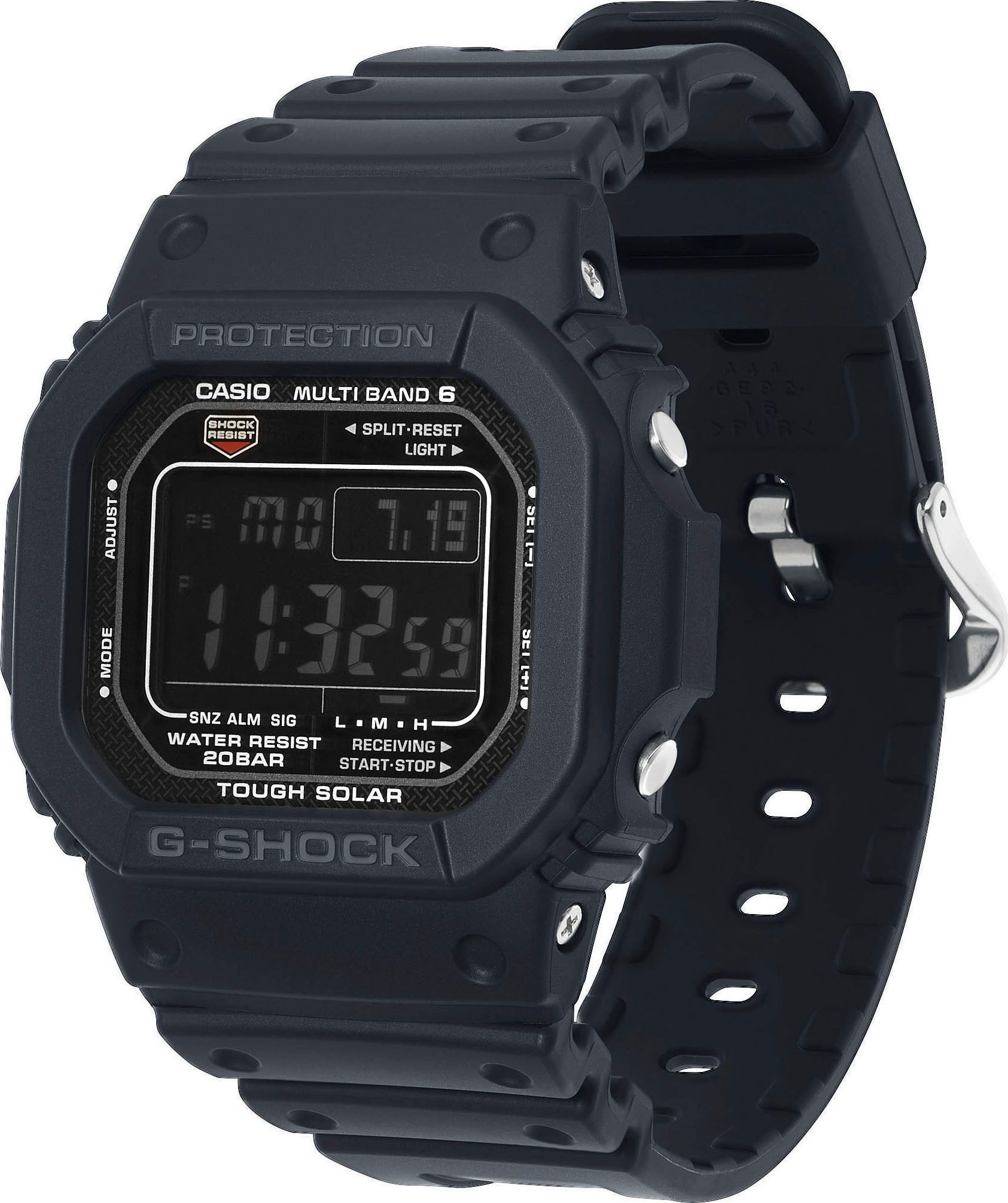CASIO G-SHOCK Funkchronograph GW-M5610U-1BER, Solaruhr, Armbanduhr, Herrenuhr,digital,bis 20bar wasserd.Resinarmband – Bild 4 von 4