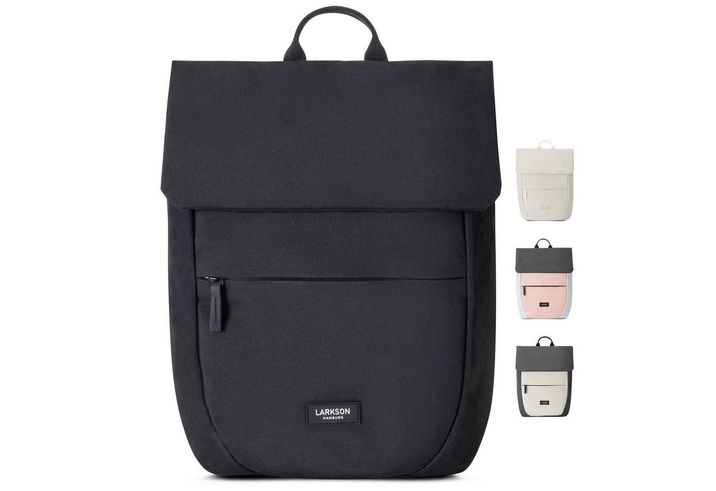 LARKSON Cityrucksack Ronja Laptop Rucksack Damen Herren Klein Elegant (1-tlg), Magnetverschluss, Laptopfach, Wasserabweisend