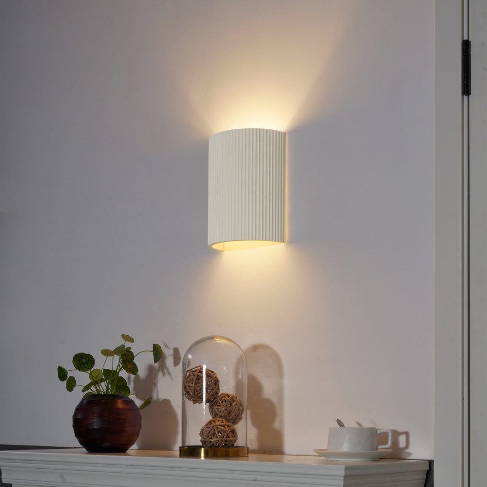 Qazqa Wandleuchte Plaster, ohne Leuchtmittel, E27, günstig online kaufen