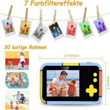 Gontence Spielzeug-Kamera Digitalkamera für Kinder,16 MP 1080p HD Digital Camcorder Kinderkamera, (Kameragurte werden in zufälligen Farben geliefert)