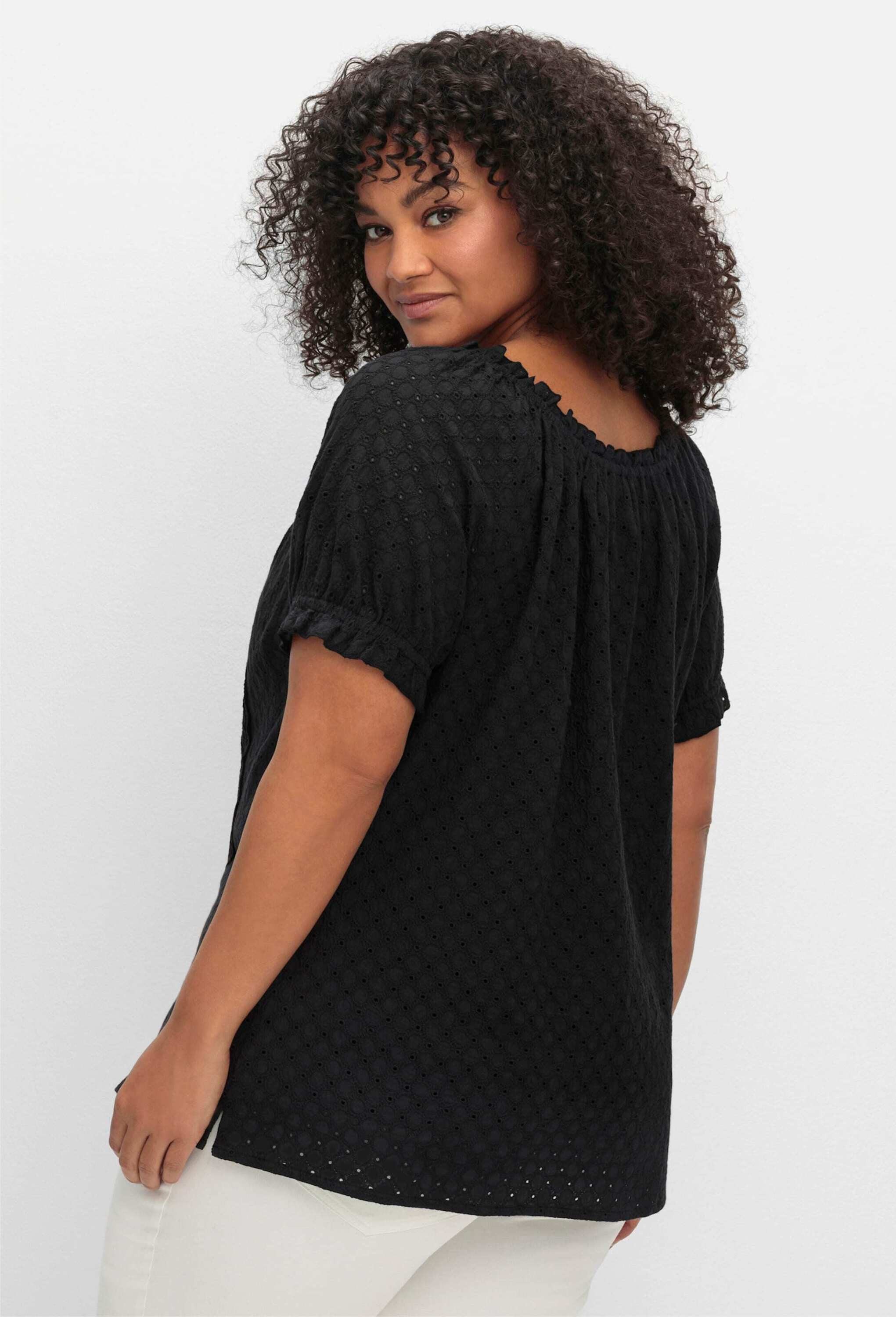 sheego by Joe Browns Klassische Bluse Kurzarmbluse Kurzarm günstig online kaufen