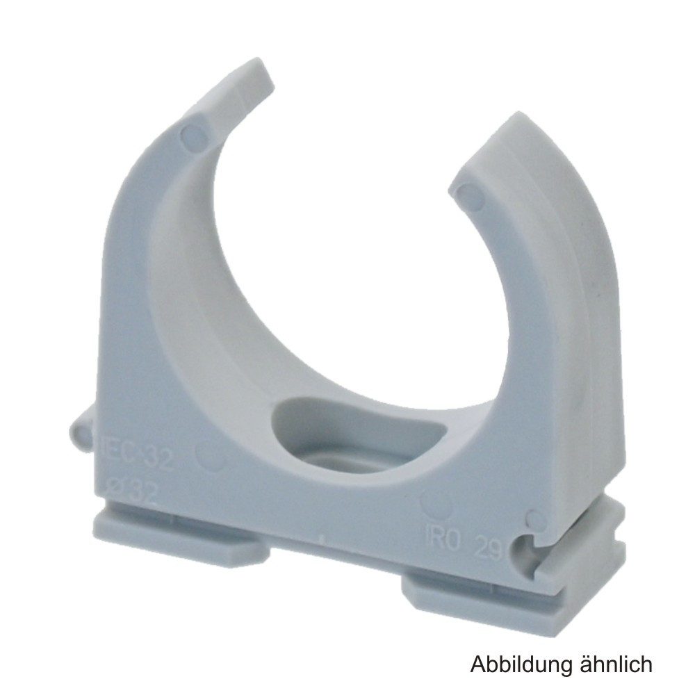 Trinnity Klemmschelle M32, halogenfrei, grau, 50 Stück Audio- & Video-Kabel