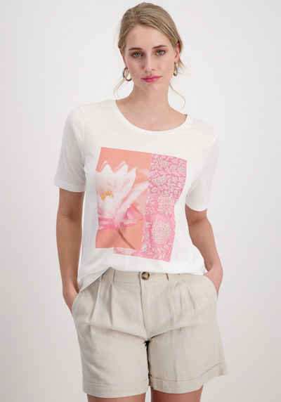 Monari T-Shirt mit Glitzer Print