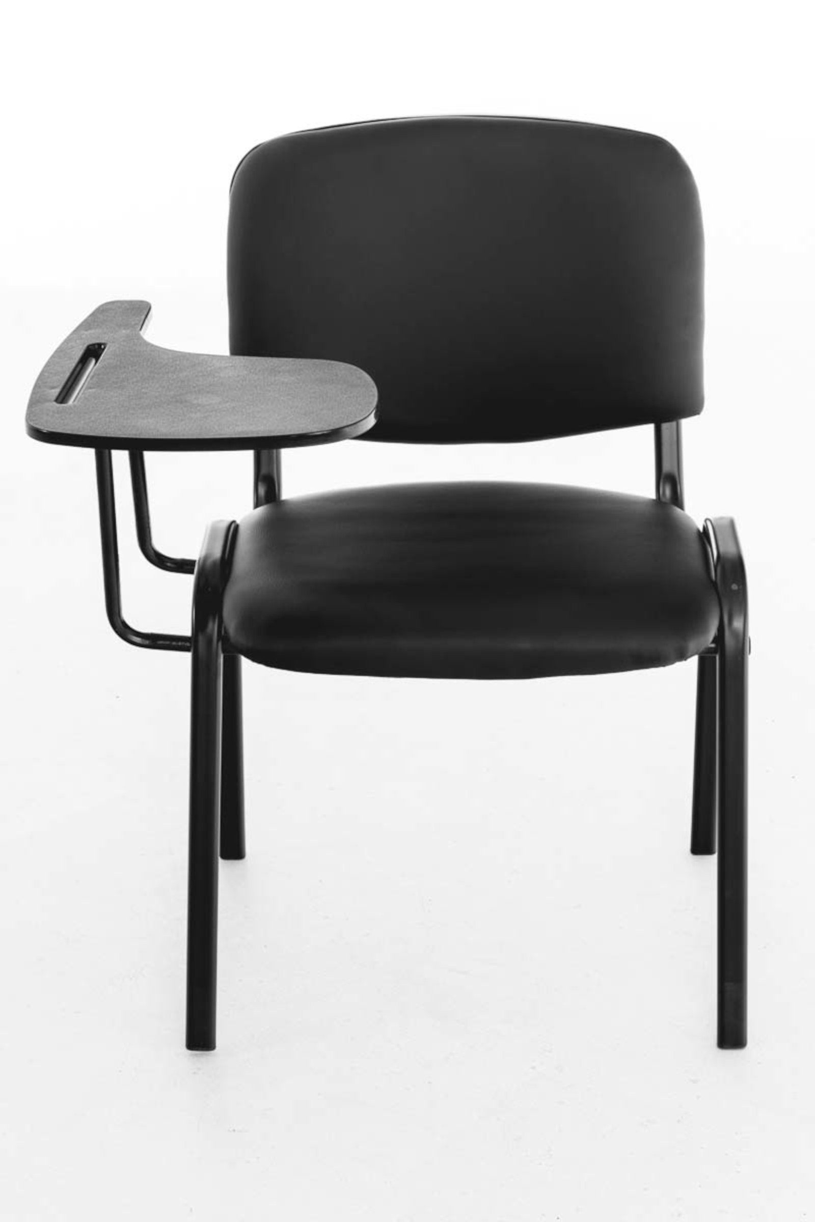 CLP Besucherstuhl Ken (4er Set, 4 St), Kunstleder-Bezug, inkl. Klapptisch