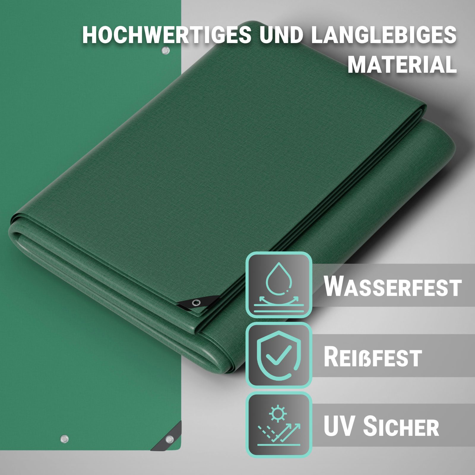 HAGO Schutzplane Allzweck-Abdeckplane in Grau, Blau, günstig online kaufen