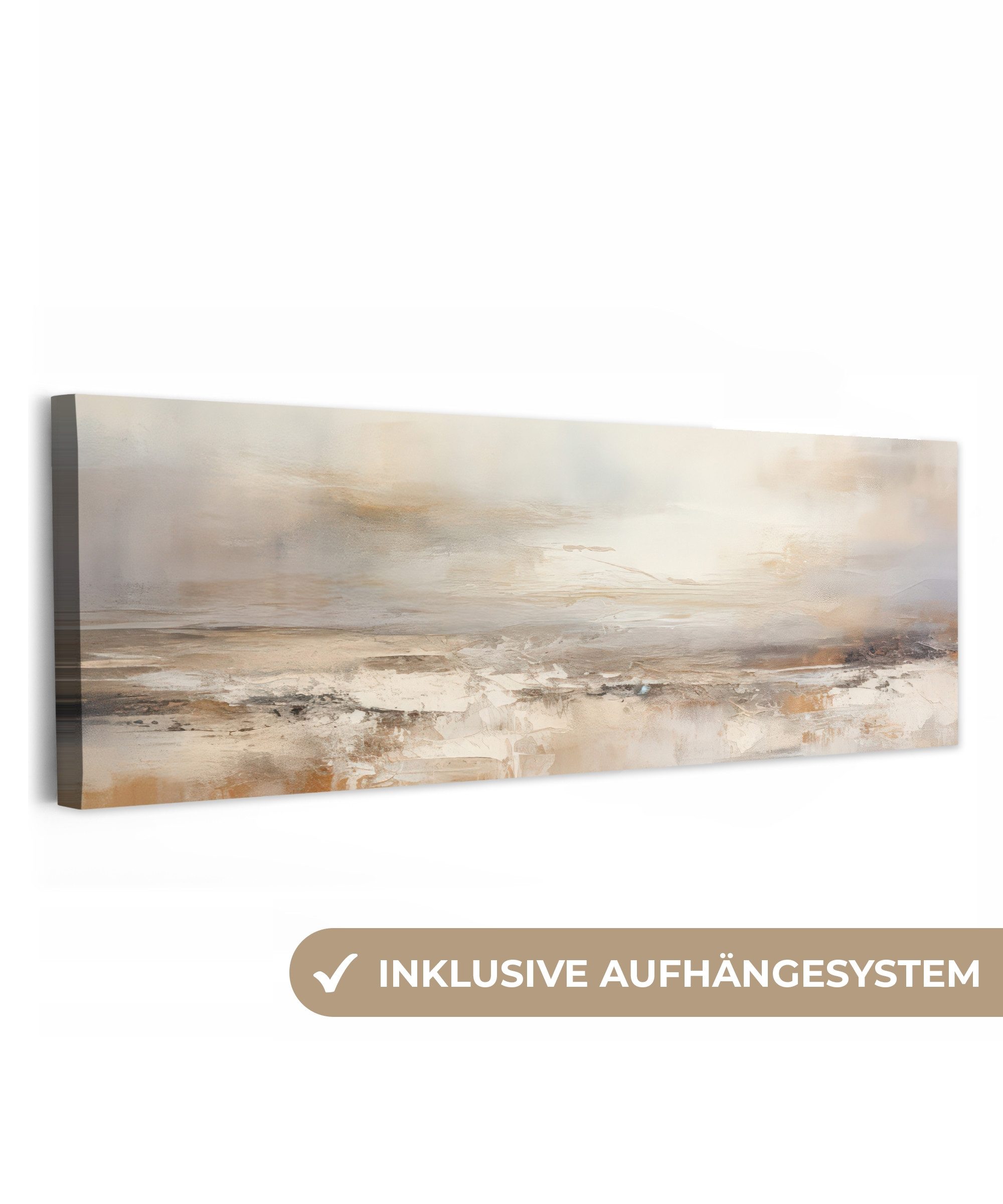 OneMillionCanvasses® Leinwandbild Panorama Kunst - Industriell - Grau - Bra günstig online kaufen