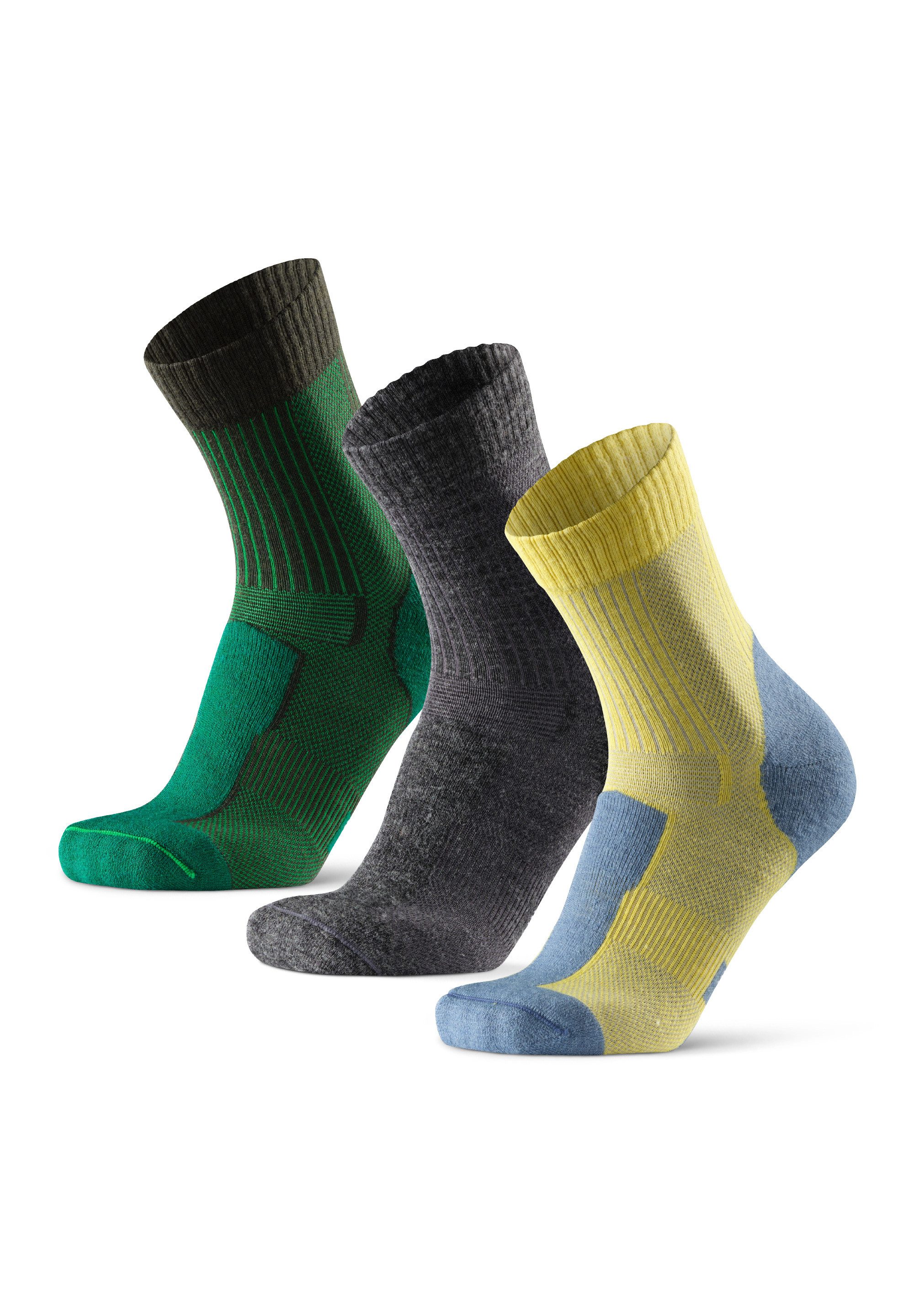 DANISH ENDURANCE Basicsocken Merino Hiking Light (3-Paar) Leicht & gepolste günstig online kaufen