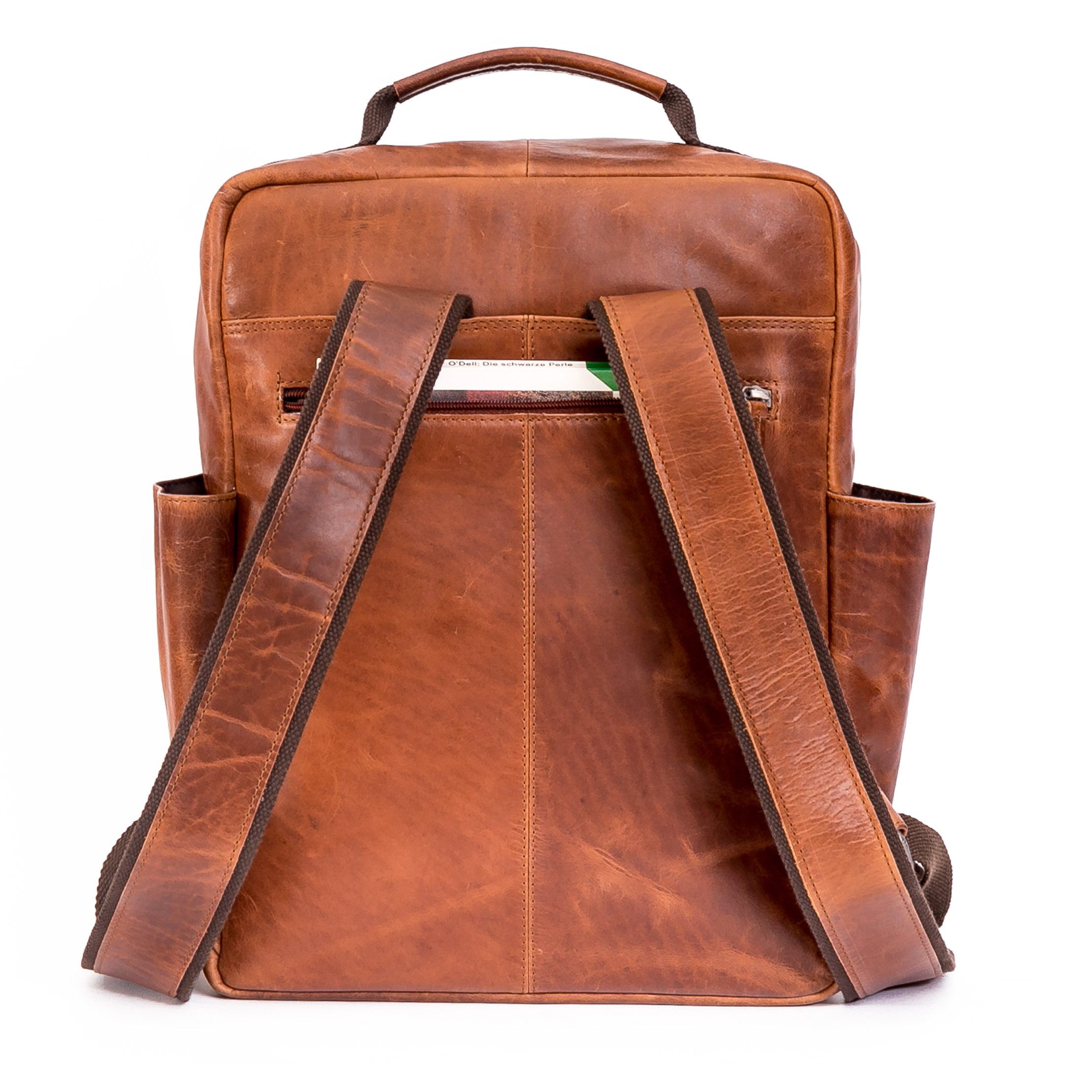 ALMADIH Schultertasche MOE Ledertasche 15 Zoll Laptop Tasche Reisetasche