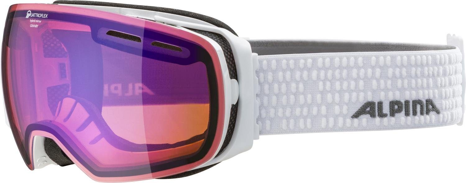 Alpina Sports Skibrille GRANBY gloss white Q