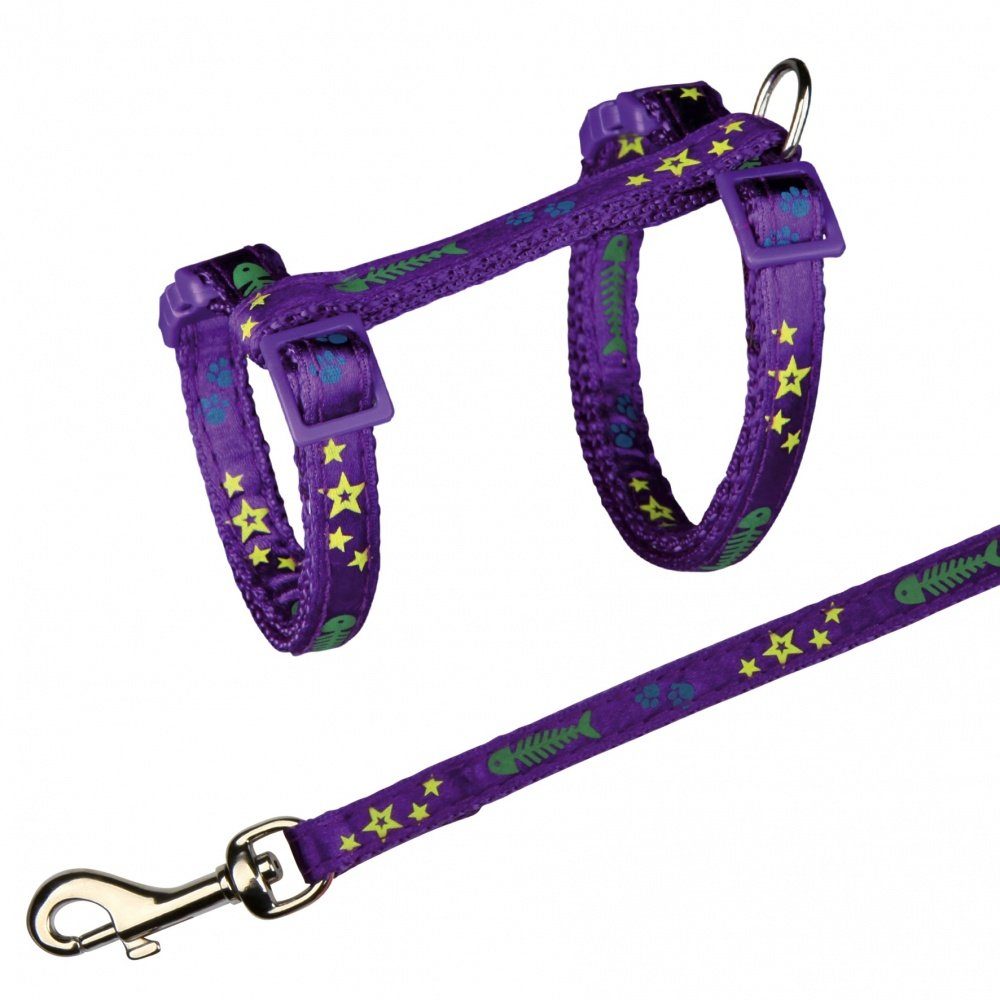 Geschirr Katzengarnitur, Motivband, Nylon
