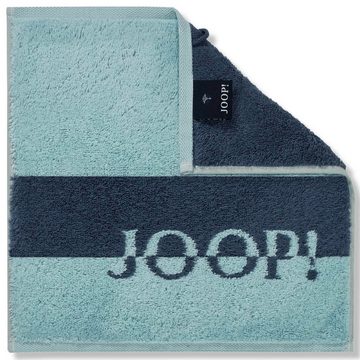 Joop! Handtuch Waschhandschuh Shades Stripe Aqua 1687 11, Walkfrottier (1-St), Querstreifen, Flauschig