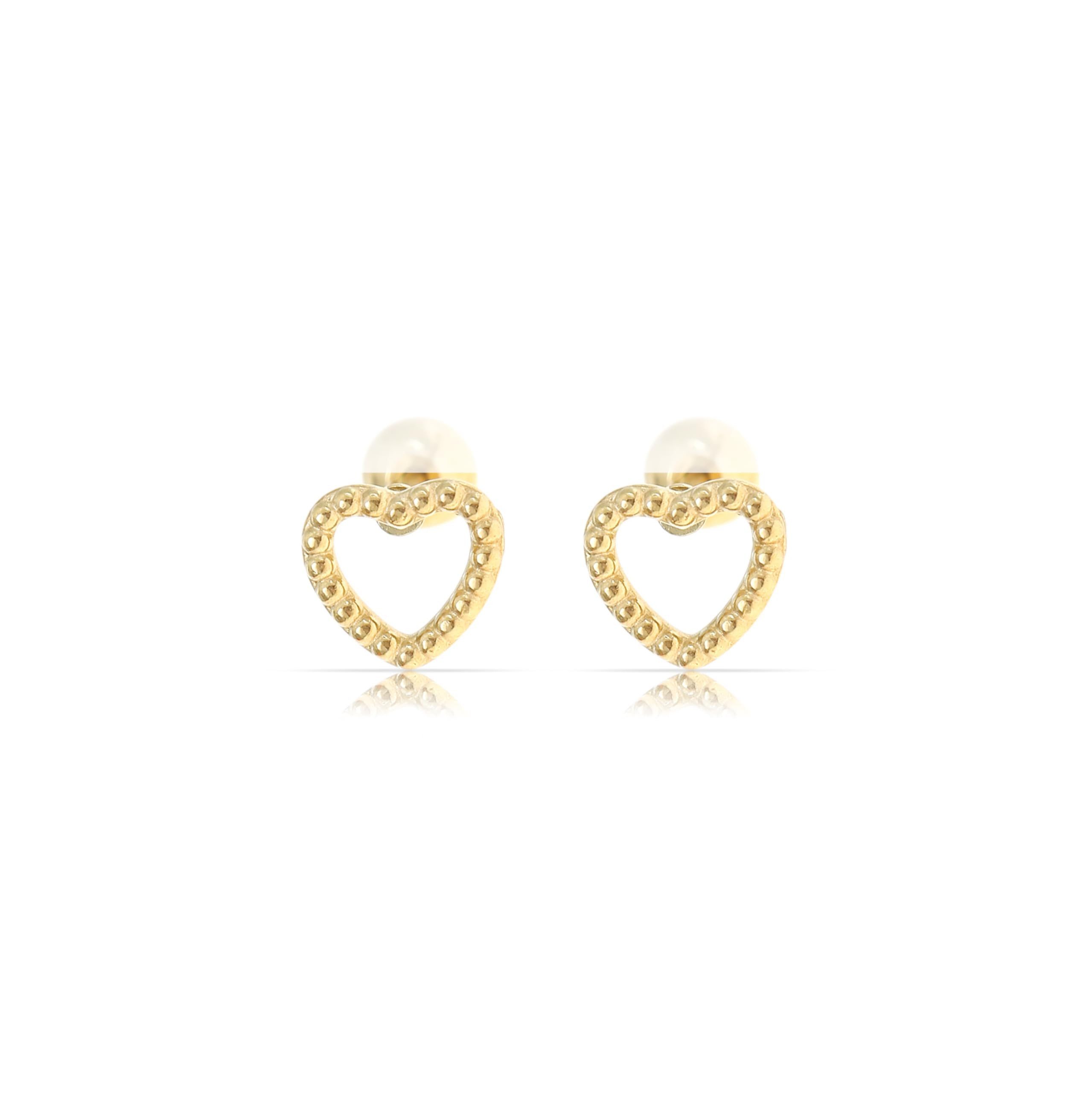 Made by Nami Ohrring-Set Herzförmige Ohrringe Gold Damen Wasserfester Schmuck, Minimalistisch Geschenk für Sie