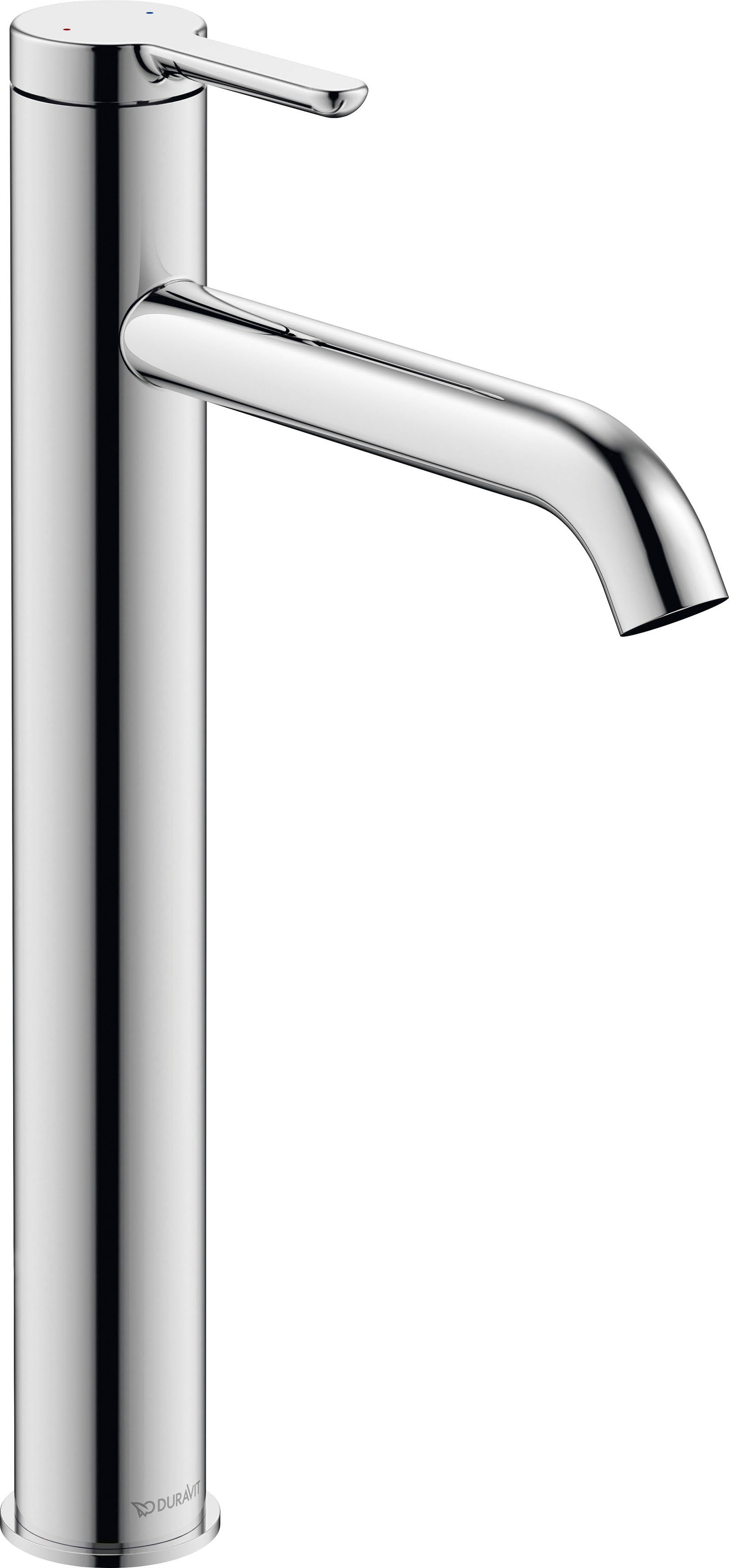 Duravit Waschtischarmatur C.1 Waschtischmischer, Größe XL mit AquaControl und AirPlus, Ausladung 16,6 cm, Chrom