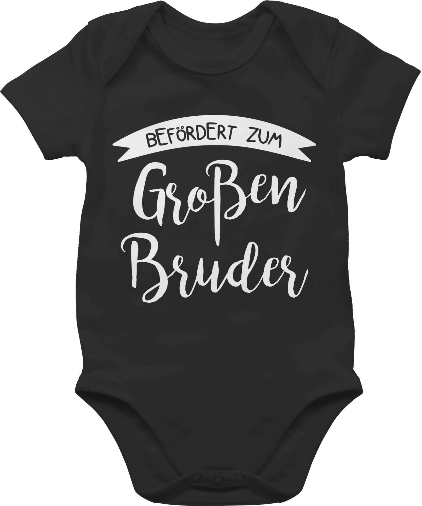 großen 1 Bruder Befördert Shirtracer Shirtbody Schwarz zum Großer Bruder