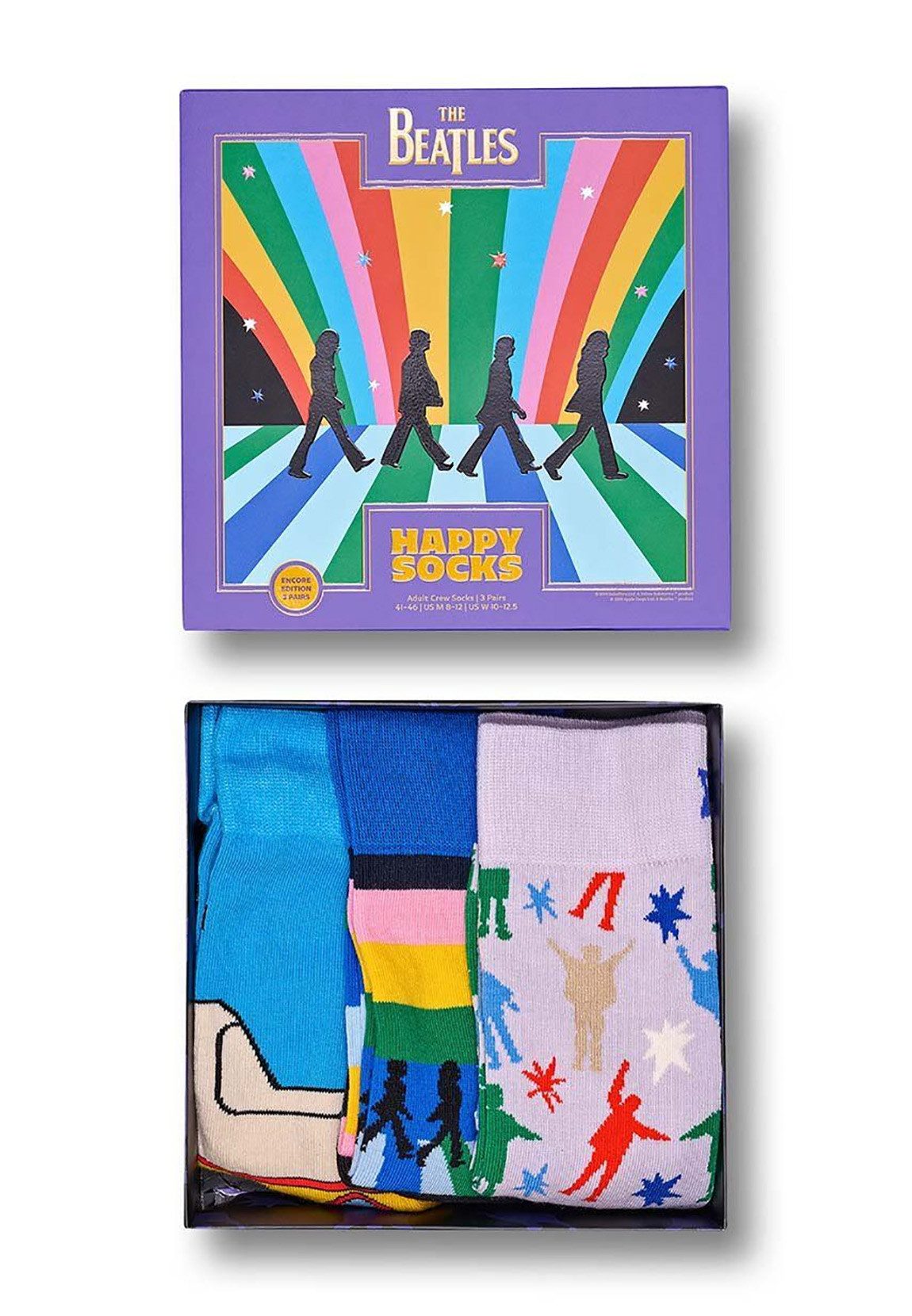 Freizeitsocken Happy Socks Geschenkbox BEATLES GIFT BOX P002219 Mehrfarbig