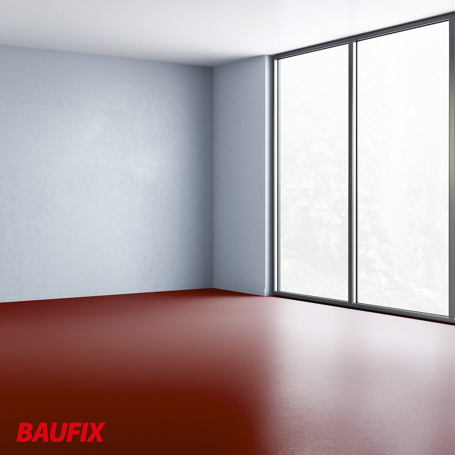 Baufix Acryl-Flüssigkunststoff matt, 5 Liter für ca. 30m², Beton- und Bodenfarbe, Schutzanstrich für Beton, Estrich und Zementfaserplatten