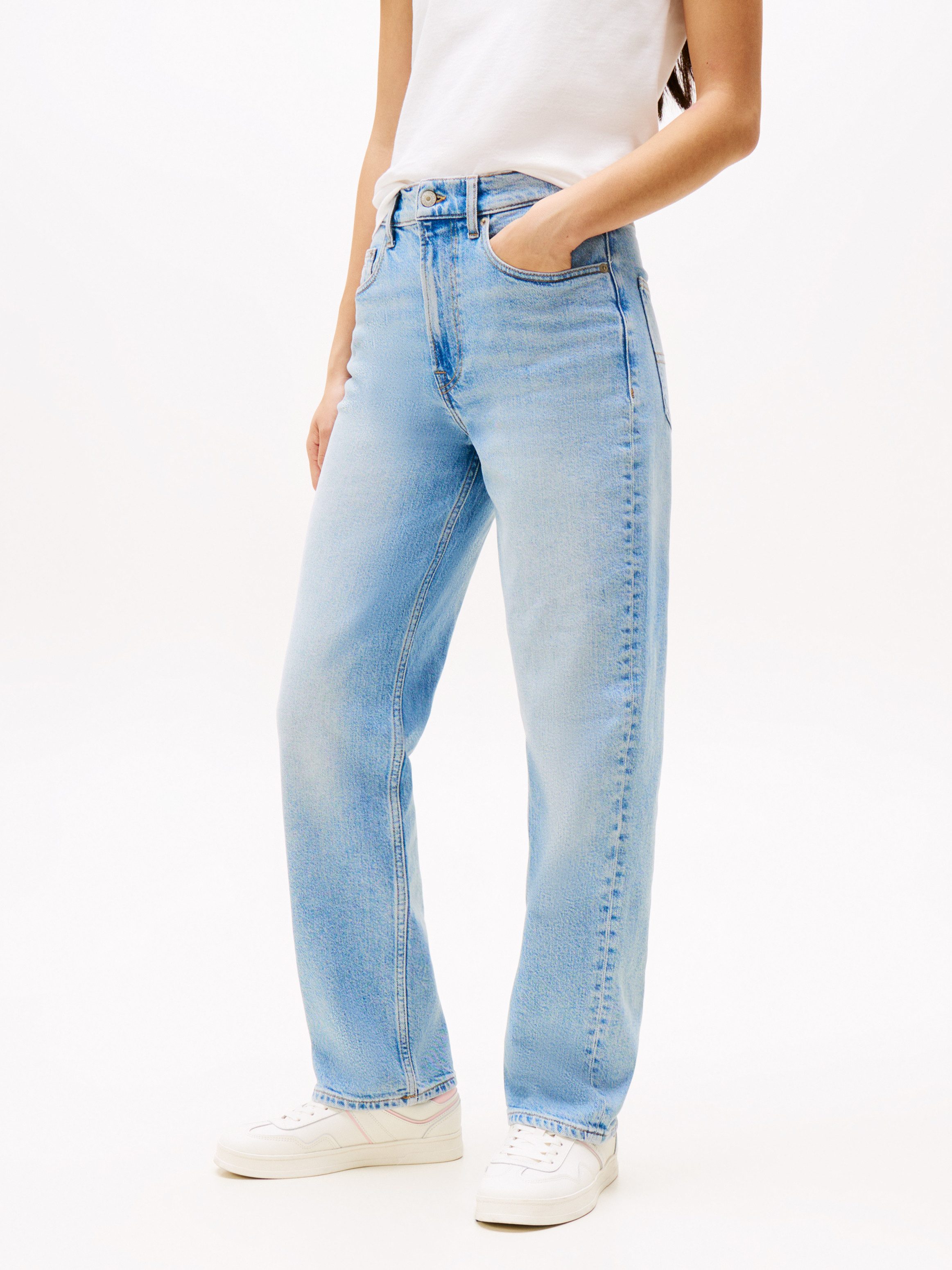 Tommy Jeans Straight-Jeans LAYLA HR SLIM STR in Knöchellänge