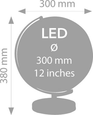 TROIKA Globus Globus mit 30 cm Durchmesser STELLAR LIGHT