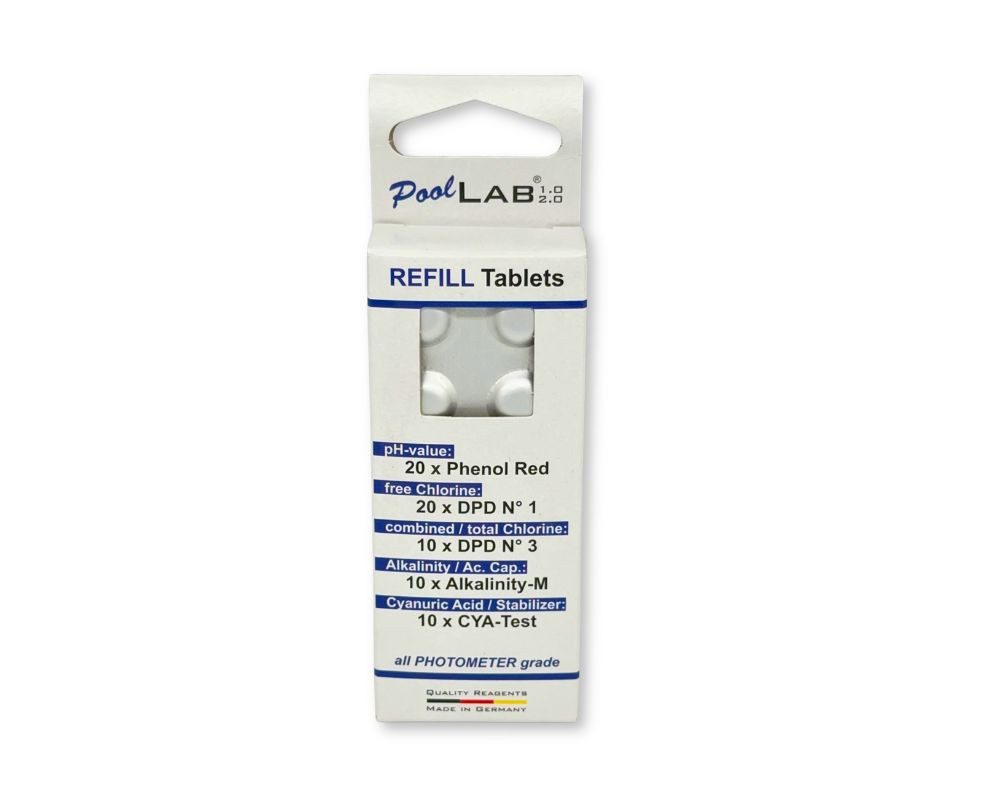 WATER-I.D. Pooltester Nachfüllpack für elektronischen Pooltester PoolLab 1.0 & PoolLab 2.0