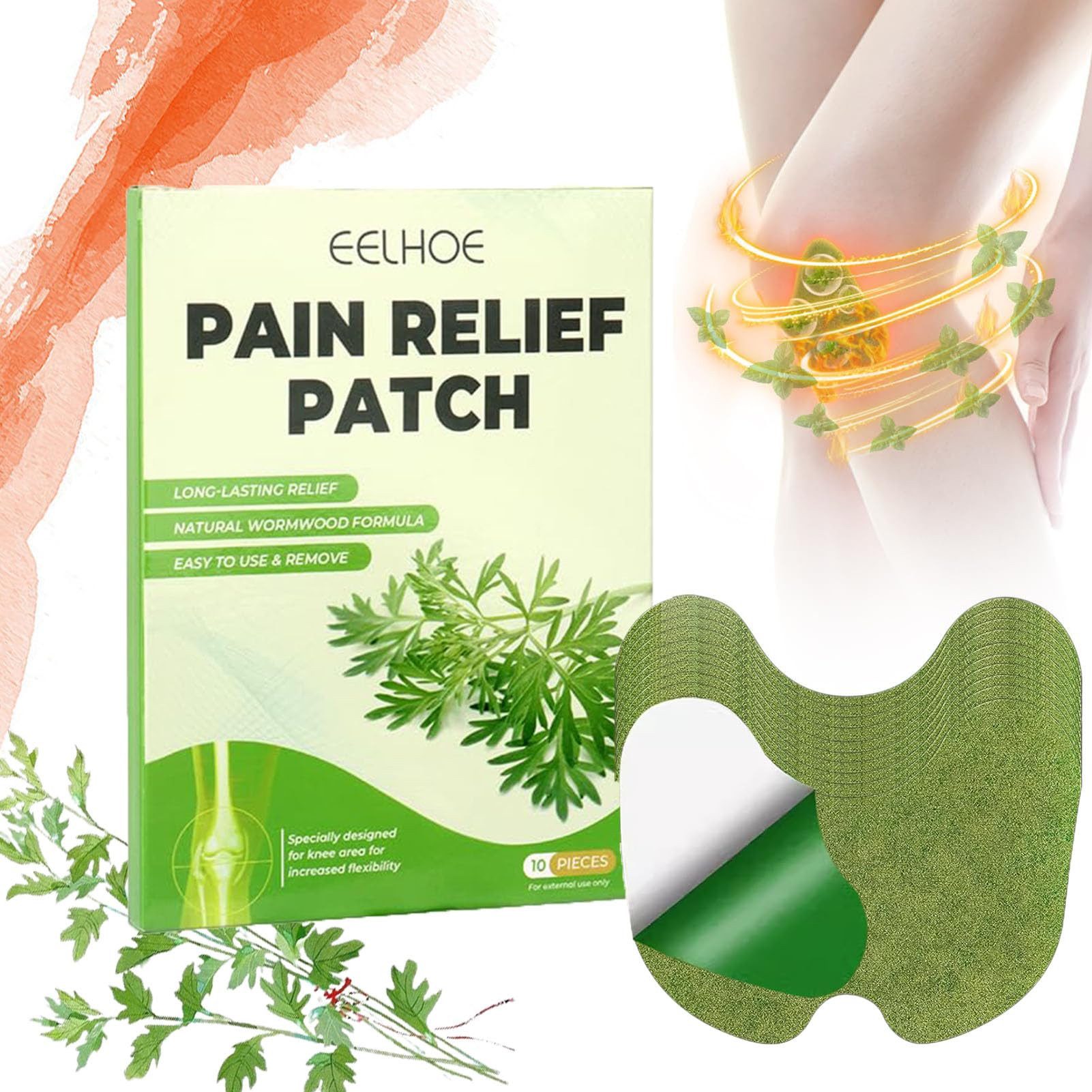 Bundviel Wärmepflaster 30x Schmerzlinderungspflaster für Knie Beifuß Knie