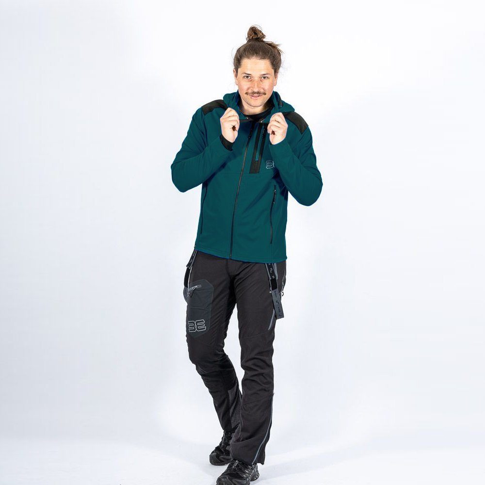 Maul Galltür wasserdichte Softshelljacke Maul Winter Outdoorjacke petrol Trekkingjacke -