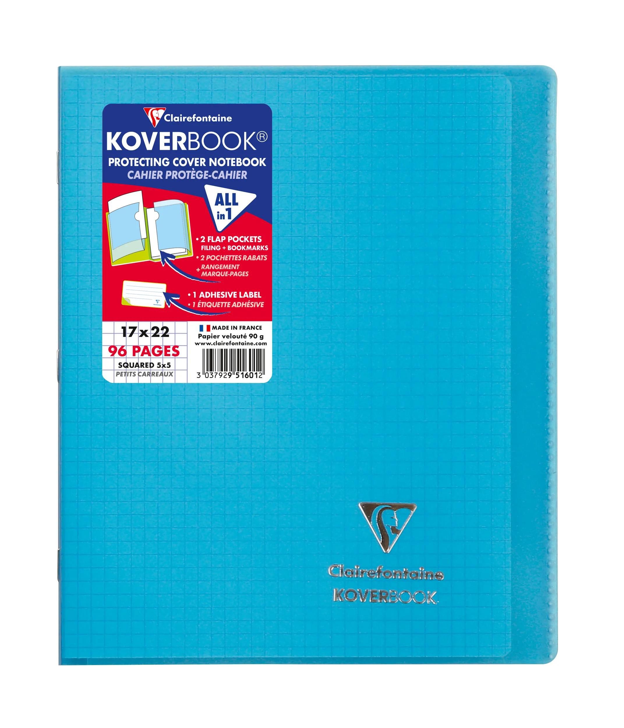 Thumbnail - CLAIREFONTAINE Notizbuch 40x Heft 17x22cm, 48 Blatt kariert, Farben - Sortiert 951601C