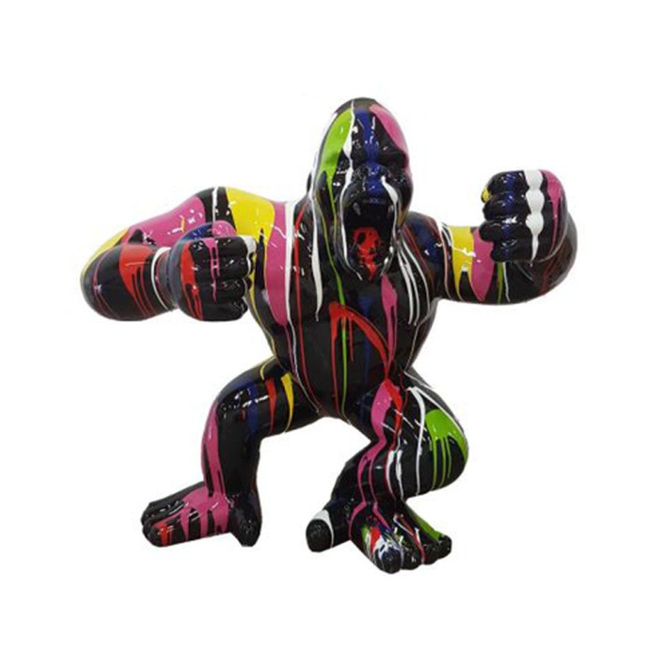 Xlmoebel Dekofigur Moderne Gorilla Skulptur Kunststoff Dekoration Garten 70cm, Made in Europa