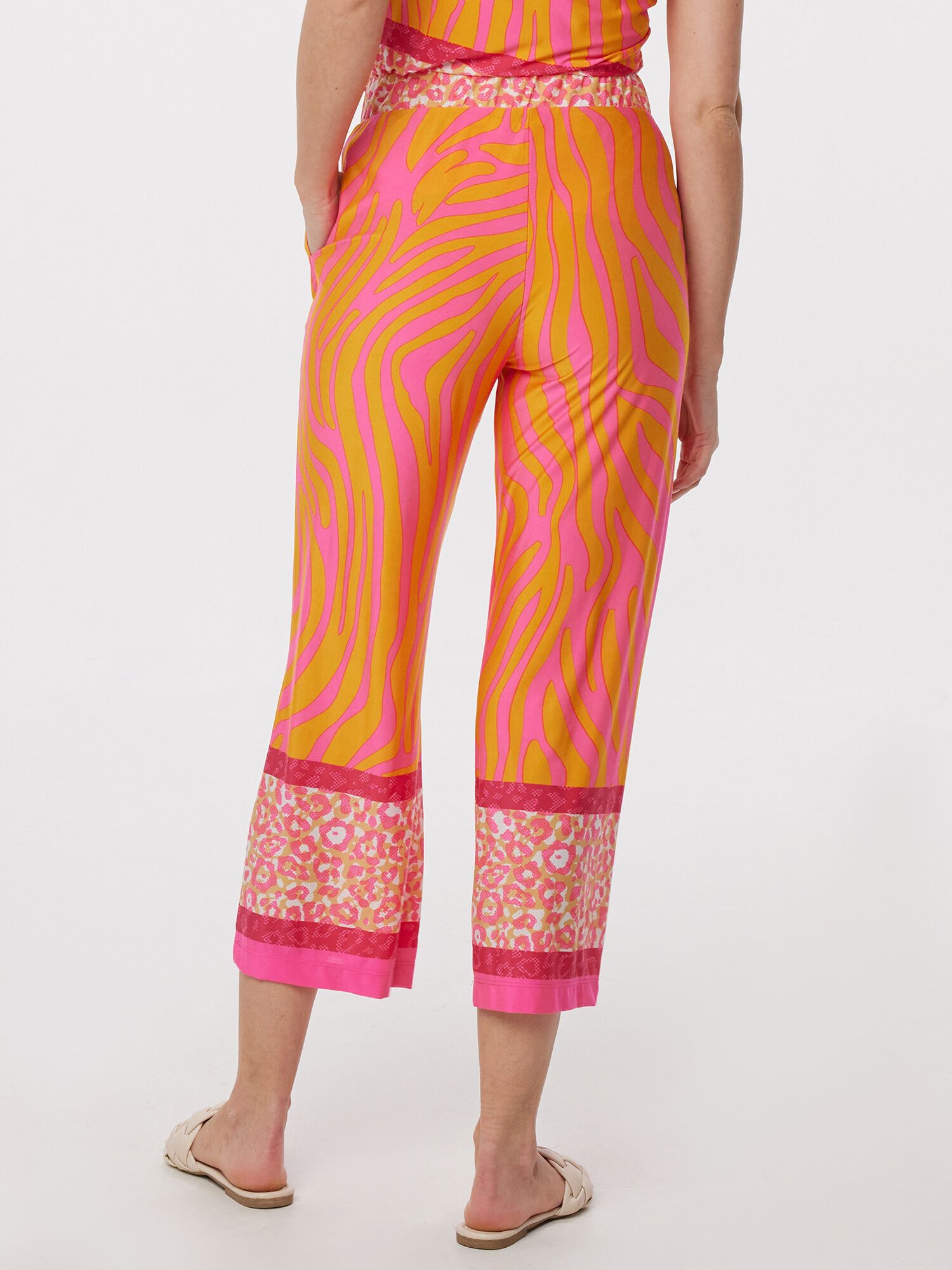 MONACO blue 7/8-Hose Palazzohose Weit im Alloverdruck günstig online kaufen