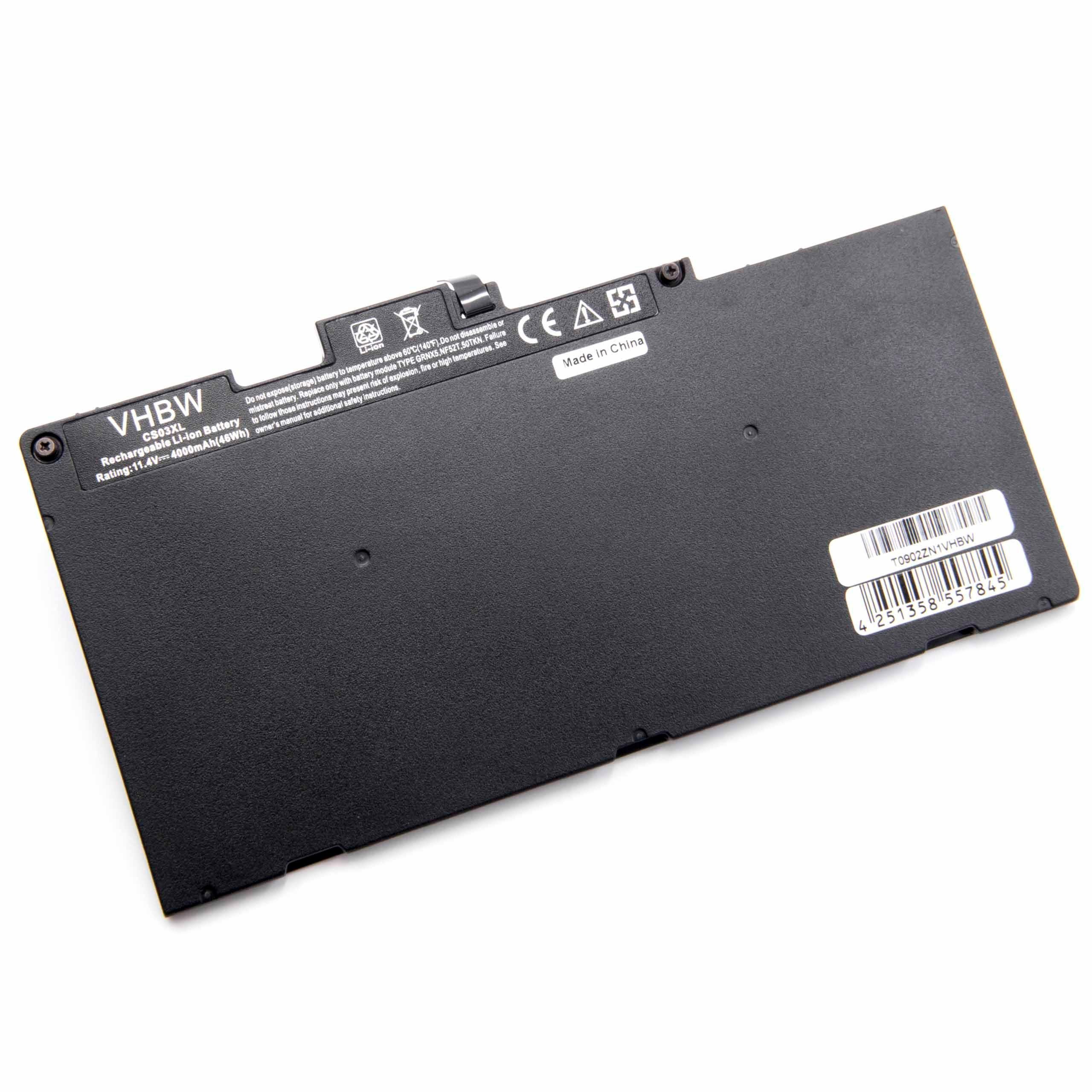 vhbw passend für HP EliteBook M6U35AW, N0B76PA, N1S71AV, P2T35AW, T5L19PA, Laptop-Akku 4000 mAh