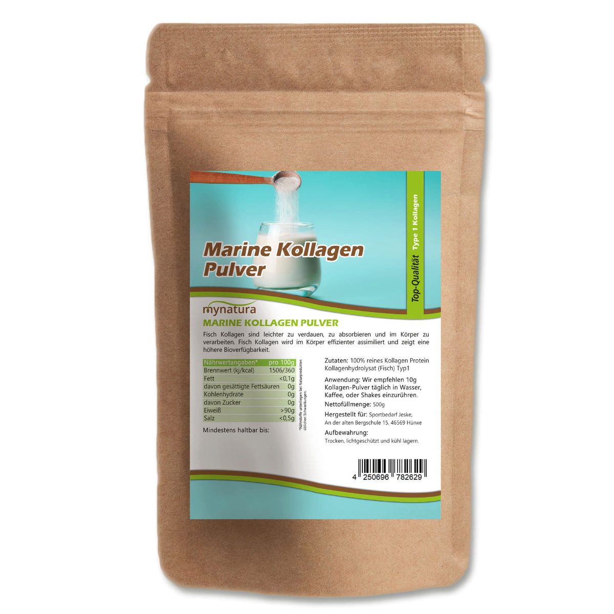 Mynatura Mynatura Fischkollagen Pulver Pulver, 1 er 500 g