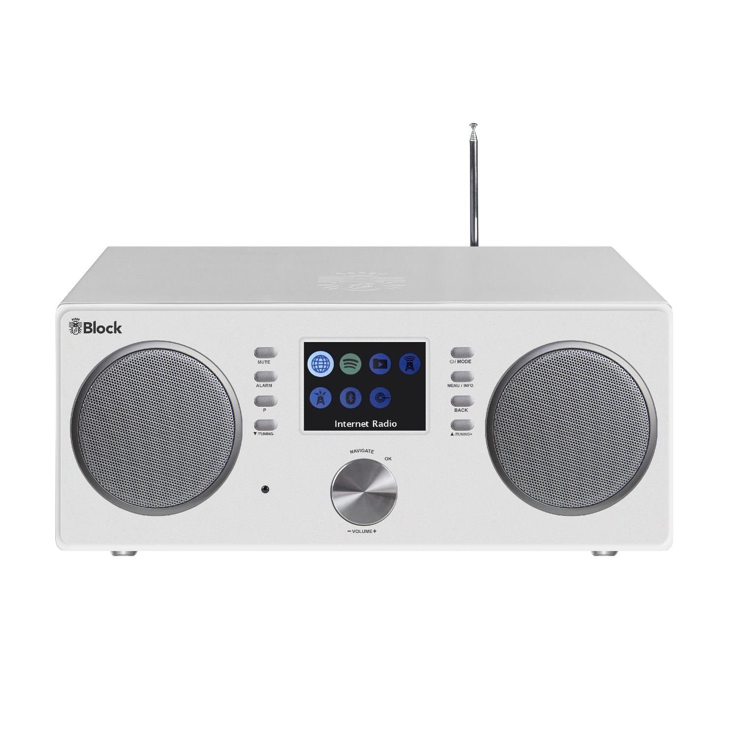 Block Block CR-20 (Internetradio, Speaker, WLAN, Bluetooth, DAB+ Radio) Internet-Radio