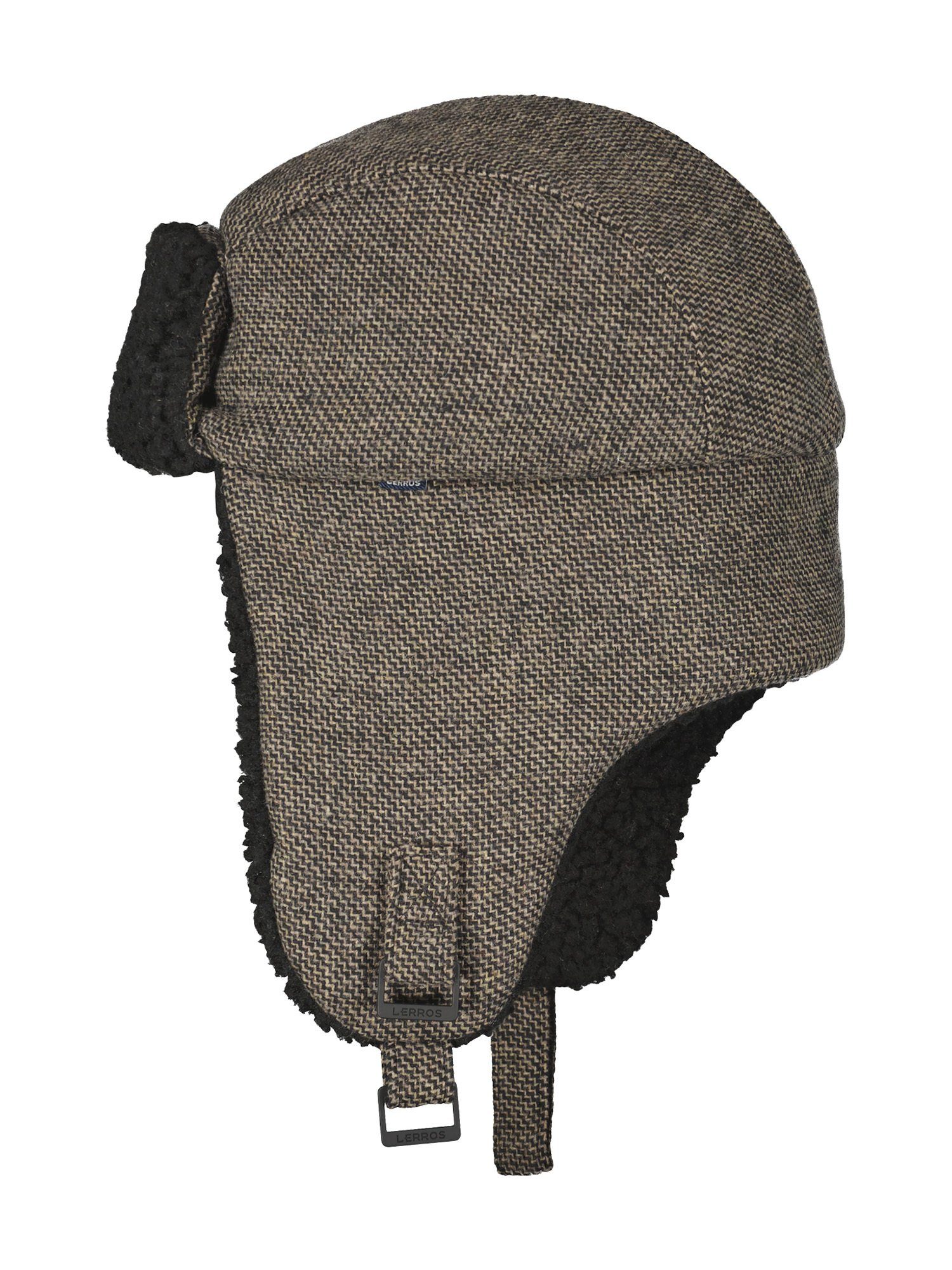 LERROS Ohrenmütze Trappermütze, ZigZag-Muster mit Teddyfutter
