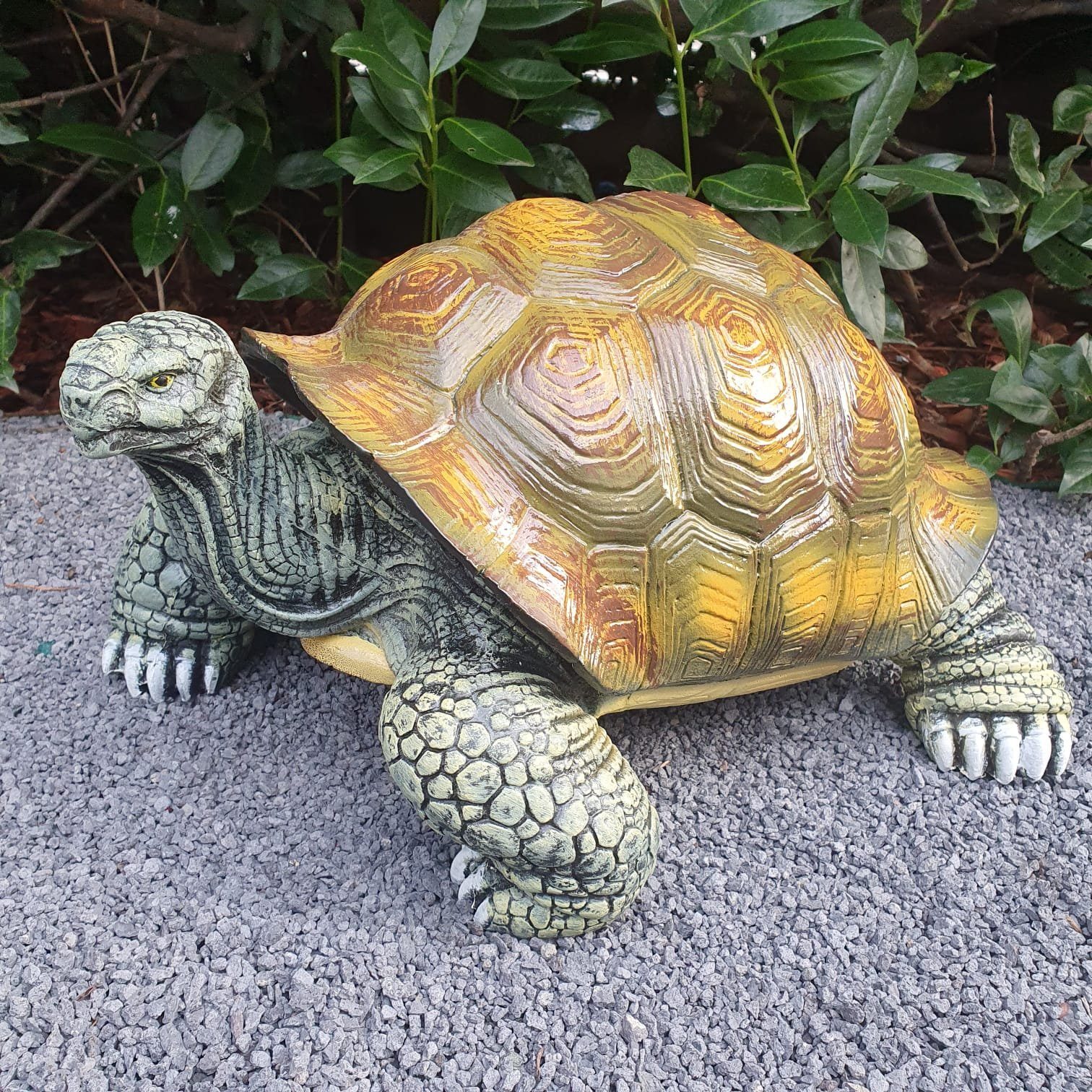 Aspinaworld Gartenfigur Schildkröten Figur 43 cm lang Wetterfest