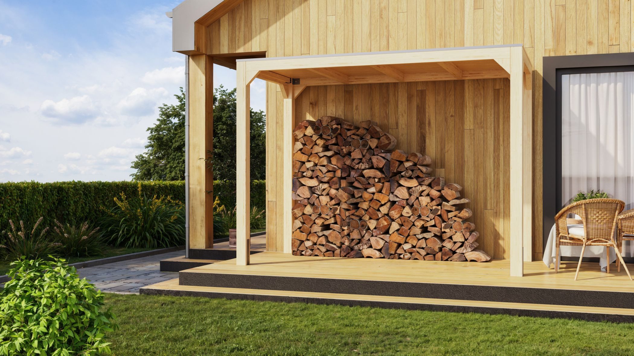 Karibu Gartenhaus Robuster Pavillon aus Leimholz günstig online kaufen