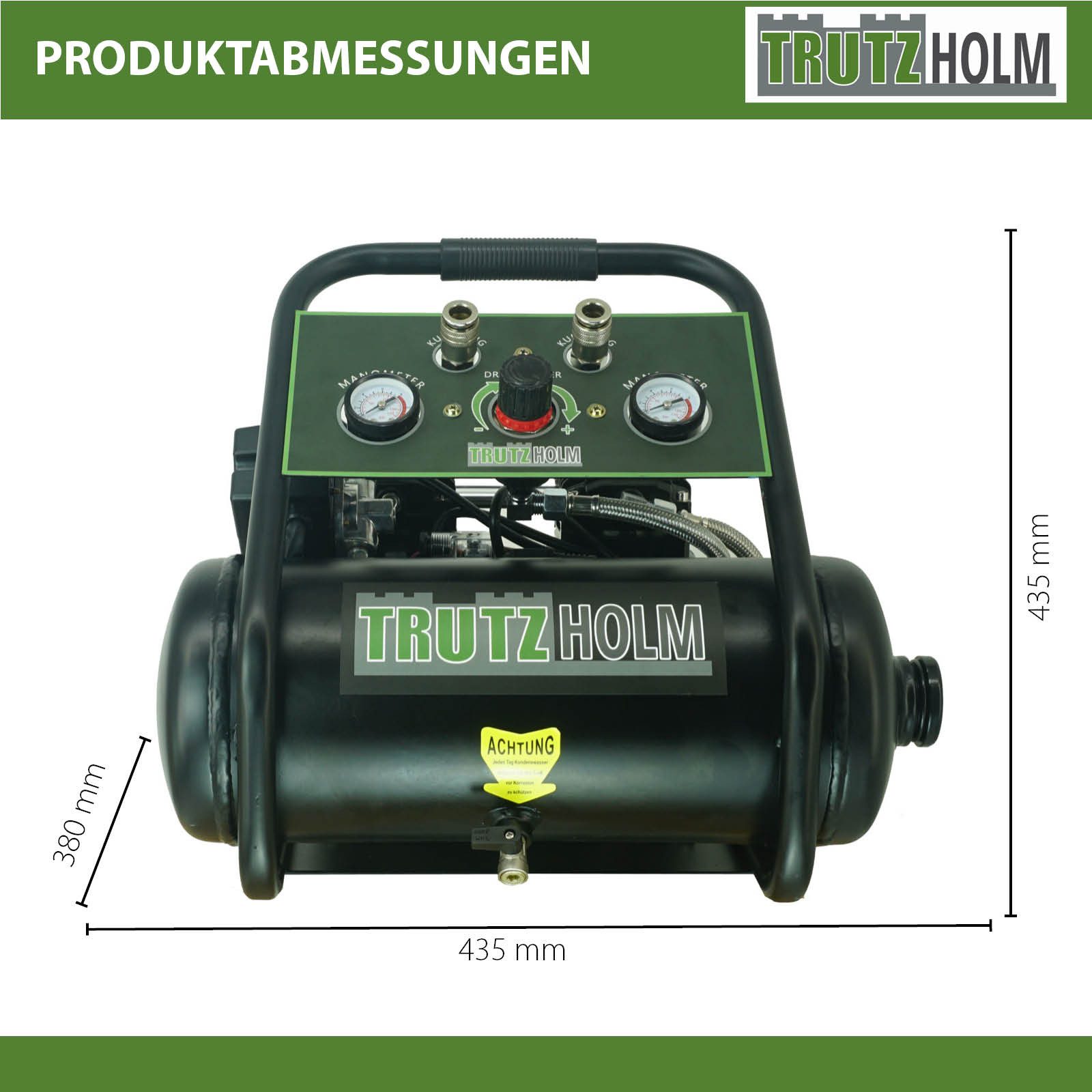 TRUTZHOLM Kompressor Brushless Silent Flüsterkompressor 9L – 900 W,62dB,8 b günstig online kaufen