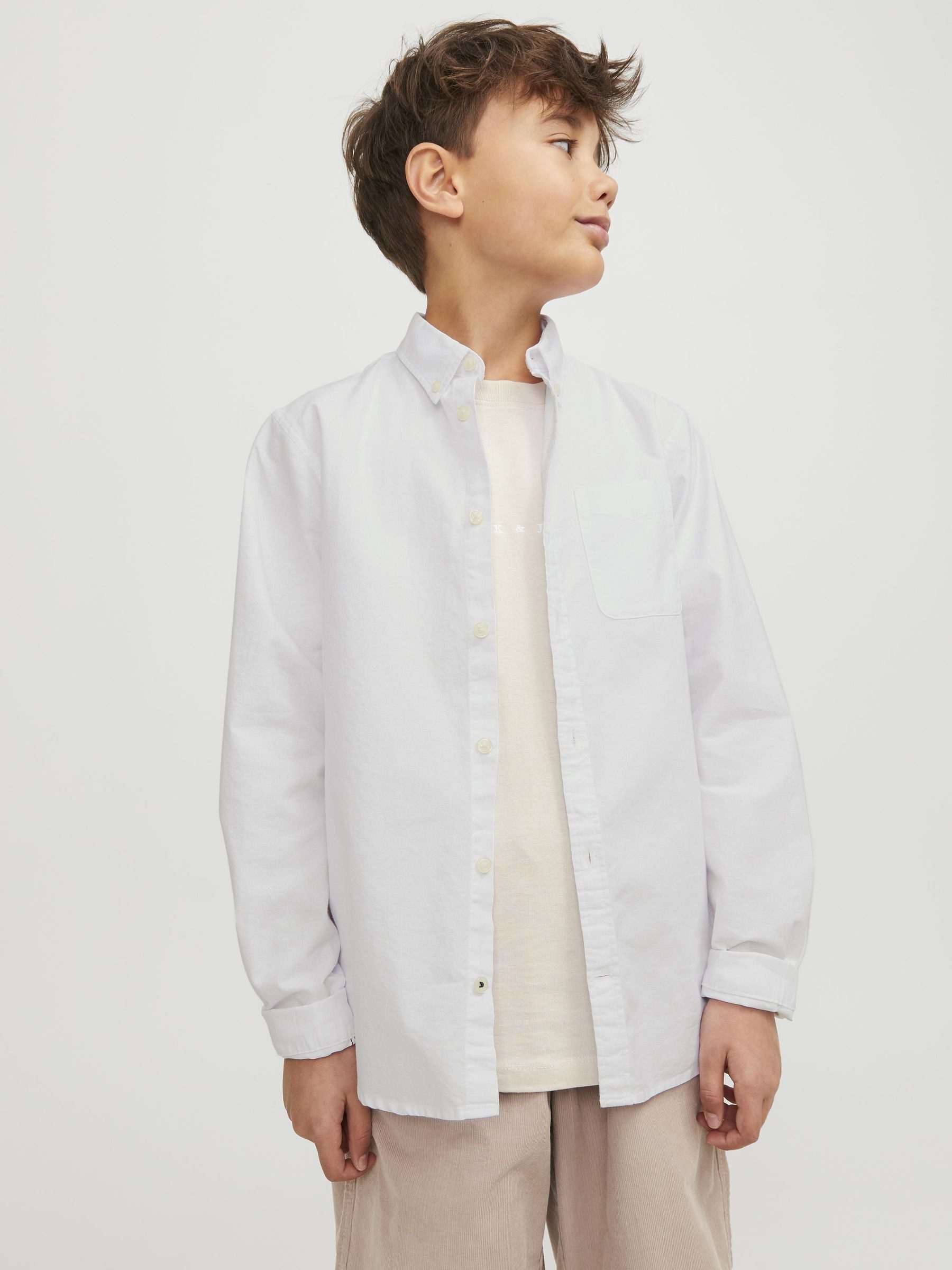Jack & Jones Junior Langarmhemd JJEOXFORD SHIRT L/S NOOS JNR