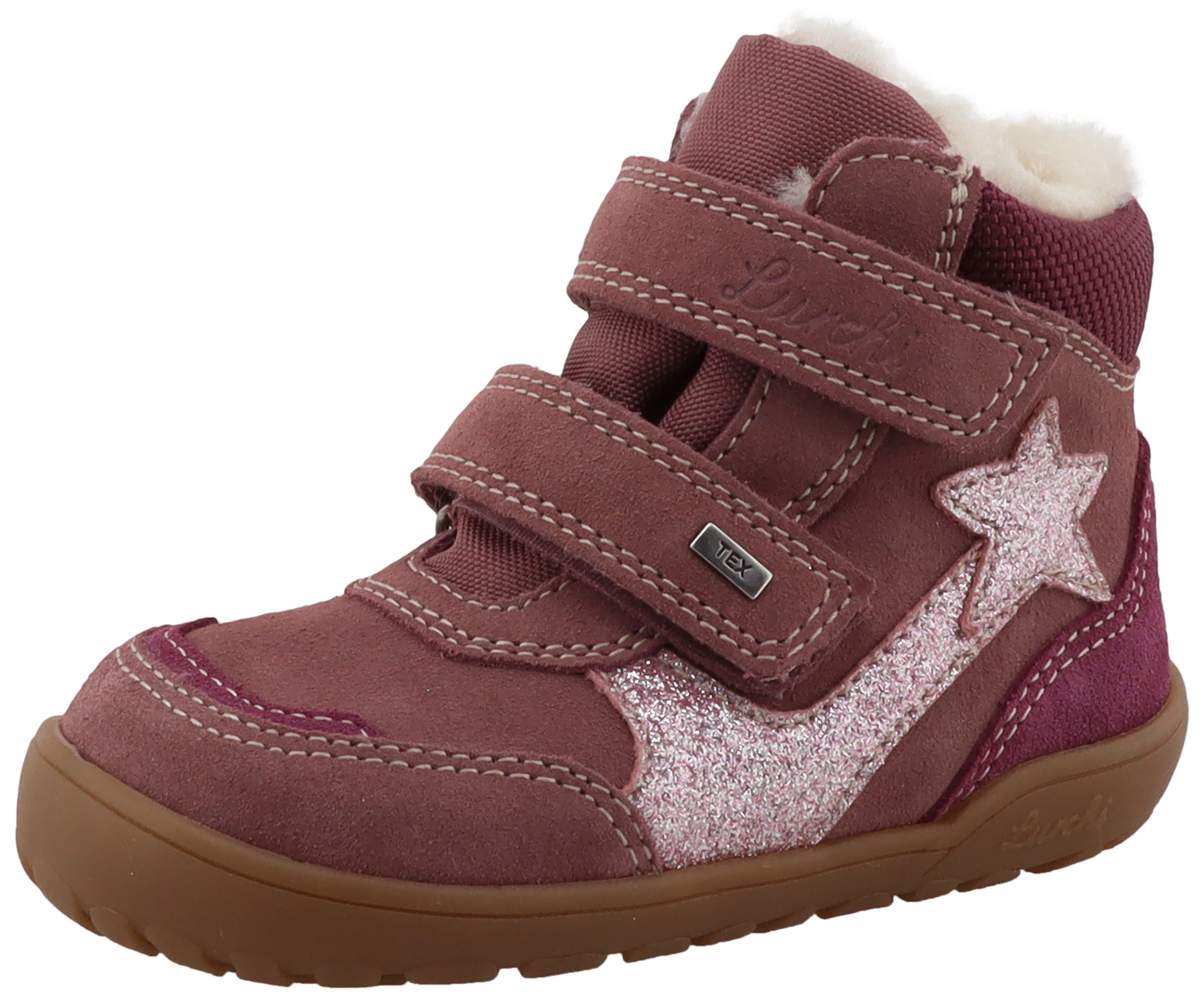 Lurchi Jikki Barefoot-TEX Barfußschuh Winterboots mit Glitzer-Stern, Größenschablone zum Download