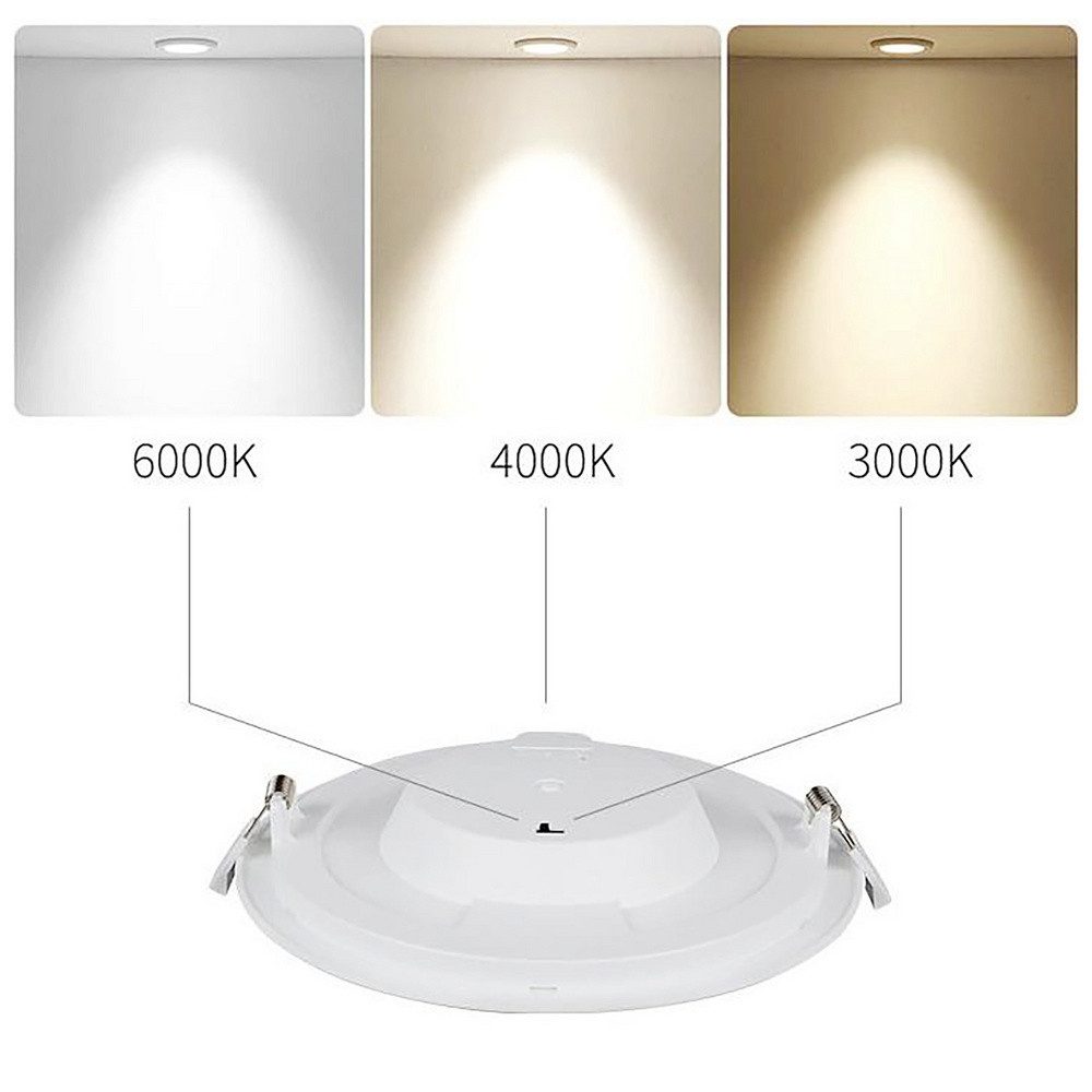 HEITRONIC Einbauleuchte Heitronic 501377 Le Mans LED-Einbauleuchte LED 18 W Weiß