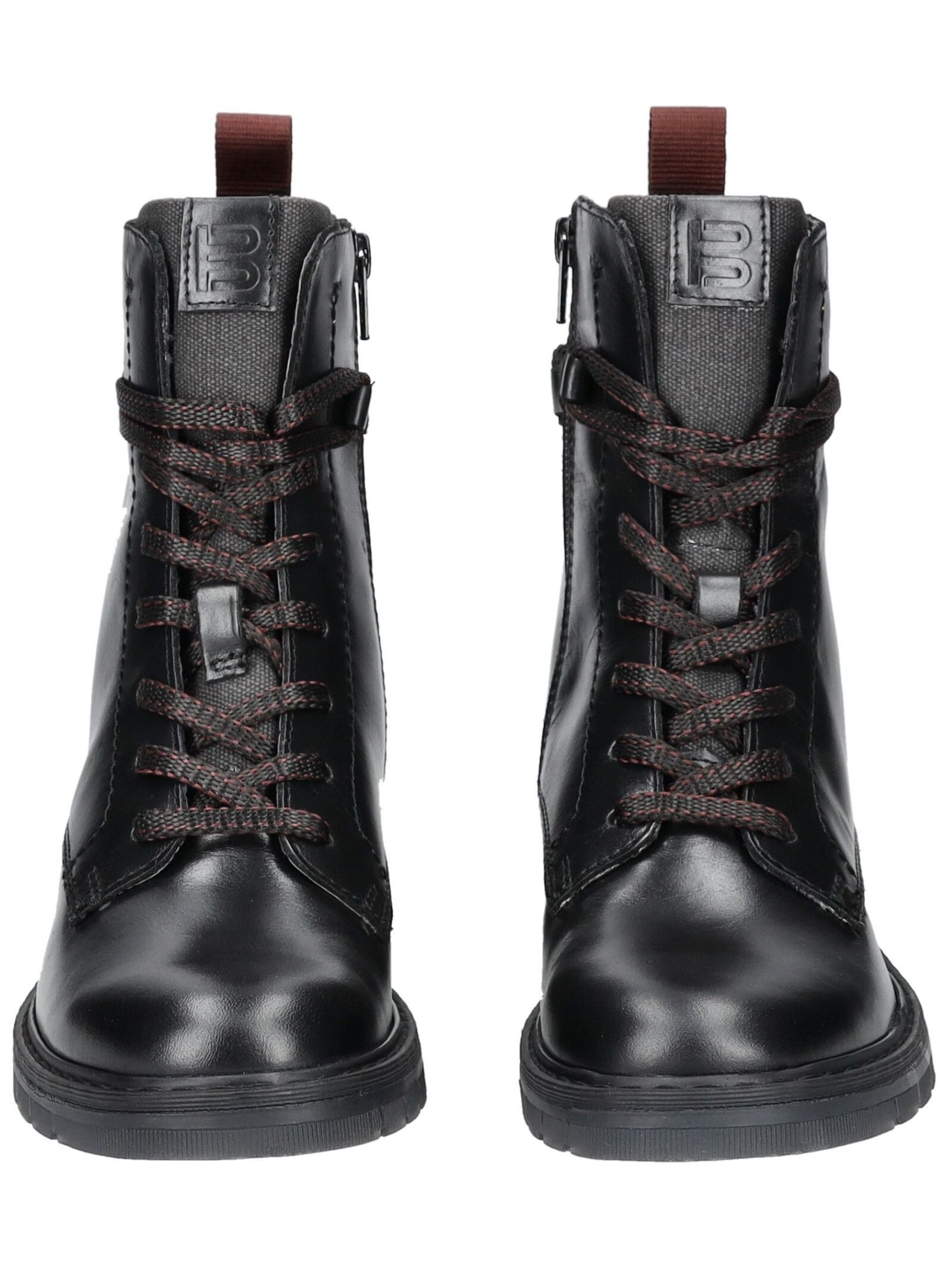 BAGATT Stiefelette Leder/Textil . Schnürstiefelette
