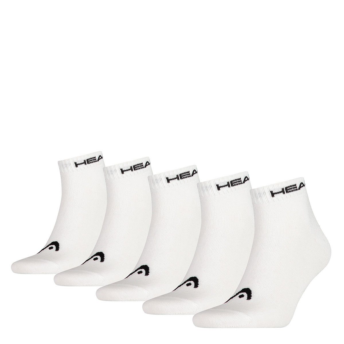 - 5er Sneakersocken Head Quarter Socken, Weiß Baumwollmix Unisex Pack