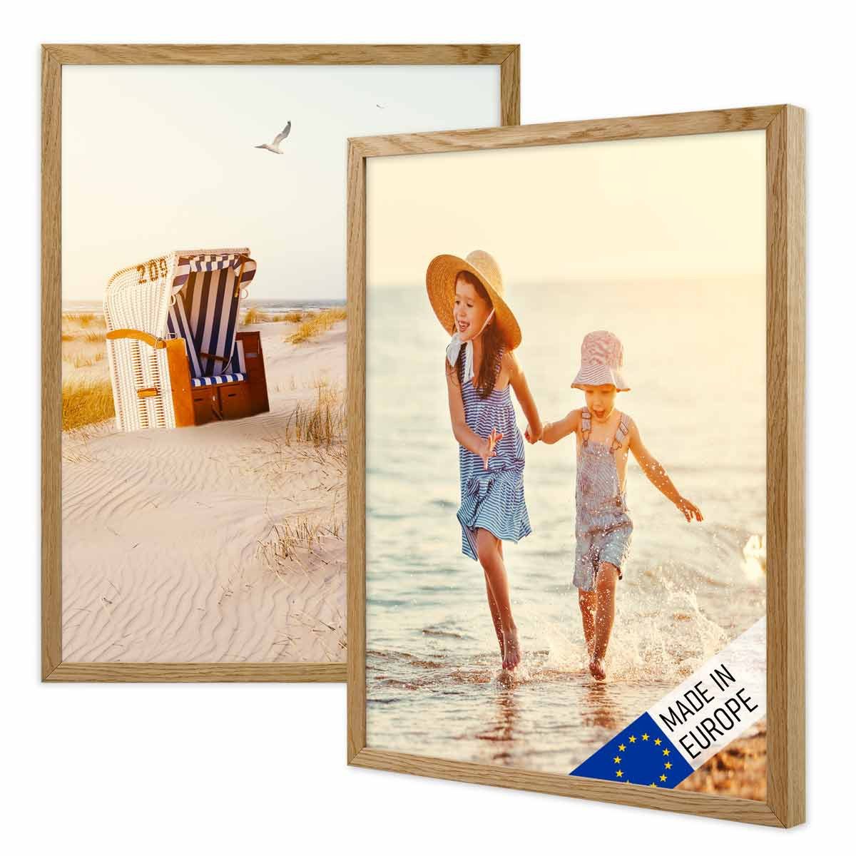 PHOTOLINI Bilderrahmen 2er Set Massivholz-Rahmen Modern günstig online kaufen