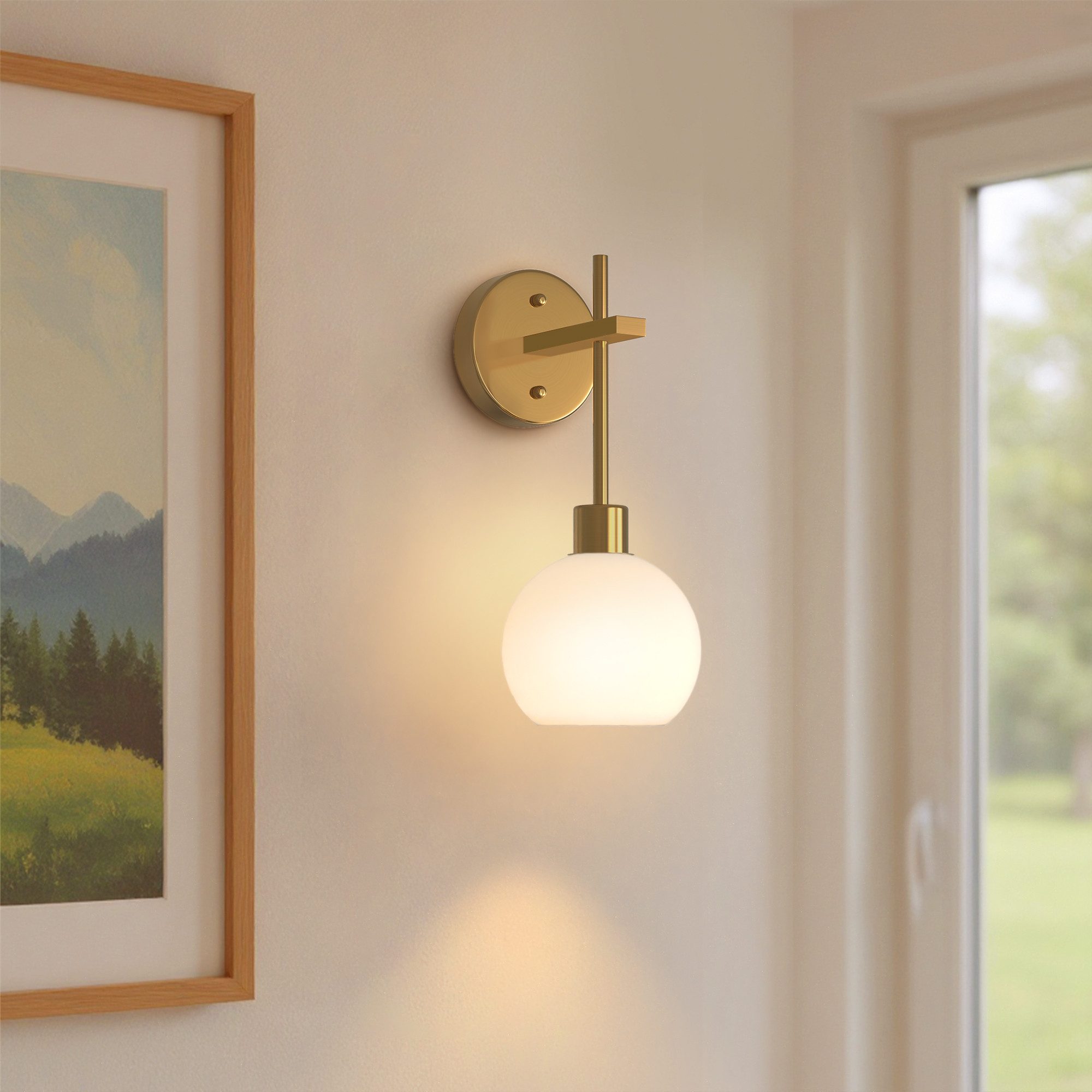 LOHAS-LED LED Wandleuchte LED Wandleuchte, Dimmbar, Fernbedienung, Timer, Farbwechsel (RGB), Farbtemperatur einstellbar, USB-Aufladung, LED wechselbar, Tageslichtweiß, Modernes LED Wandleuchte-Design, dimmbar, LED fest integriert
