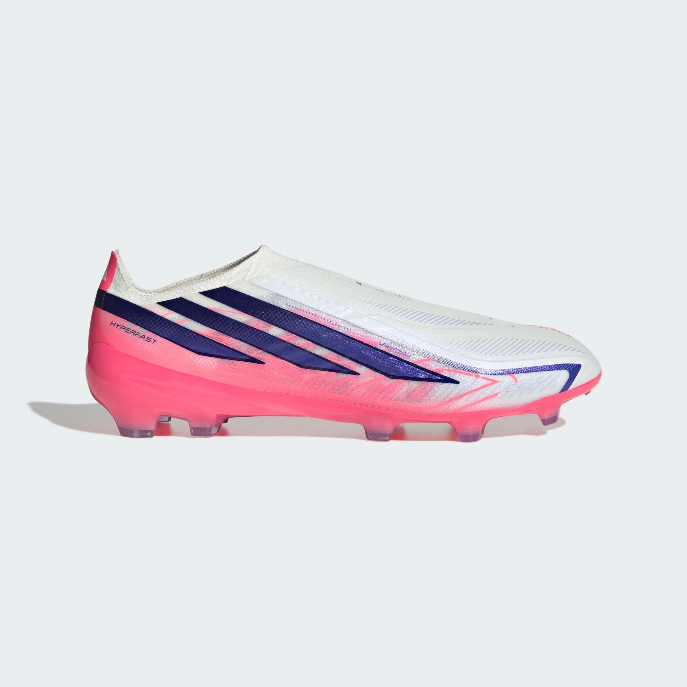 adidas Performance F50 HYPERFAST PRO, FESTE BÖDEN, SCHNÜRLOS Fußballschuh Außensohle für Rasen und feste Böden