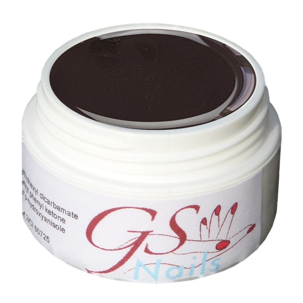 GS-Nails UV-Gel 5ml Dunkel Grau Schwarz #B0